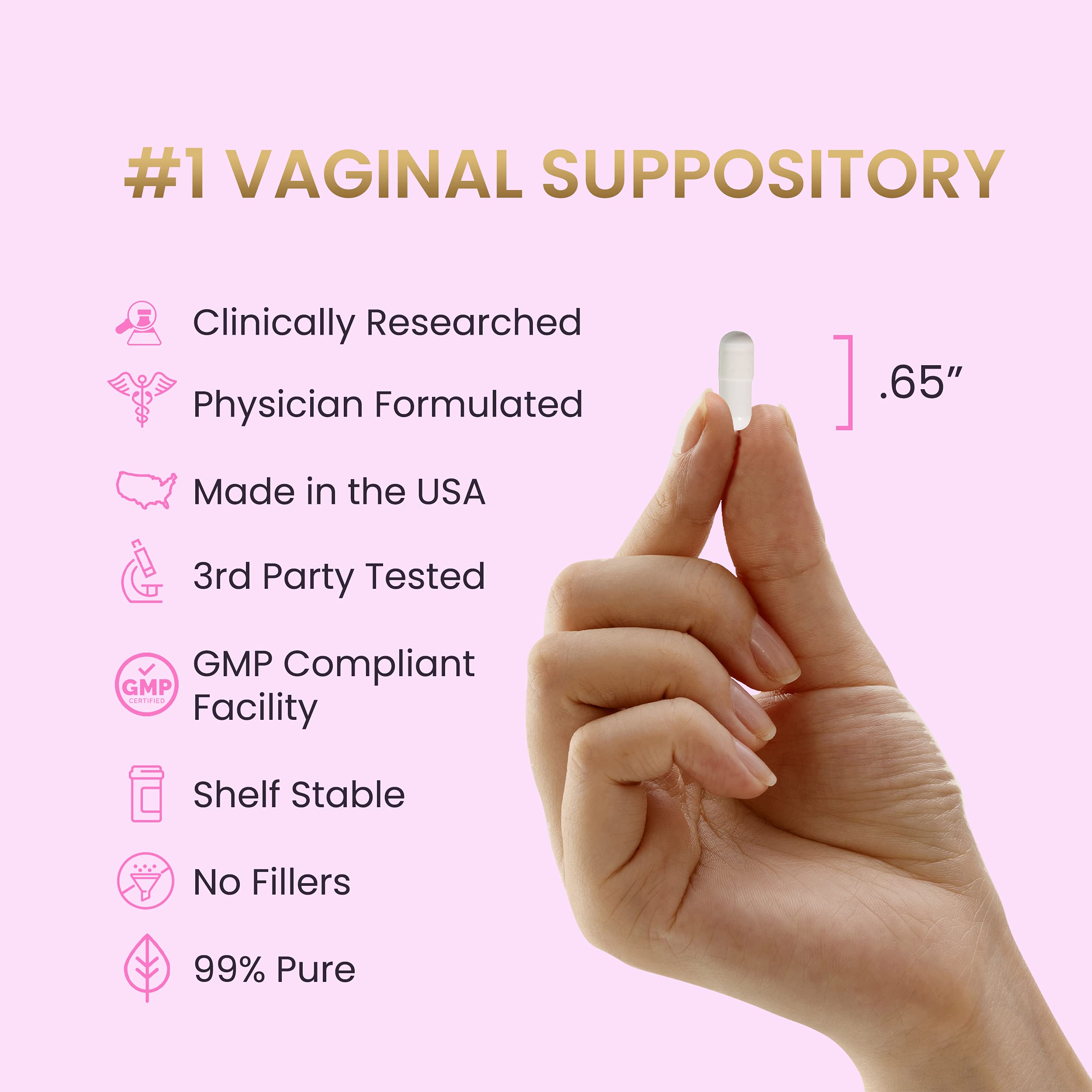 HPD Rx Fem-Rx Boric Acid Vaginal Suppositories for Women – Help Balance Vaginal pH, Eliminate Vaginal Odor – Dr Formulated Feminine Health Support – 30 Capsules Pack of 1 HPD Rx buy supplements canada