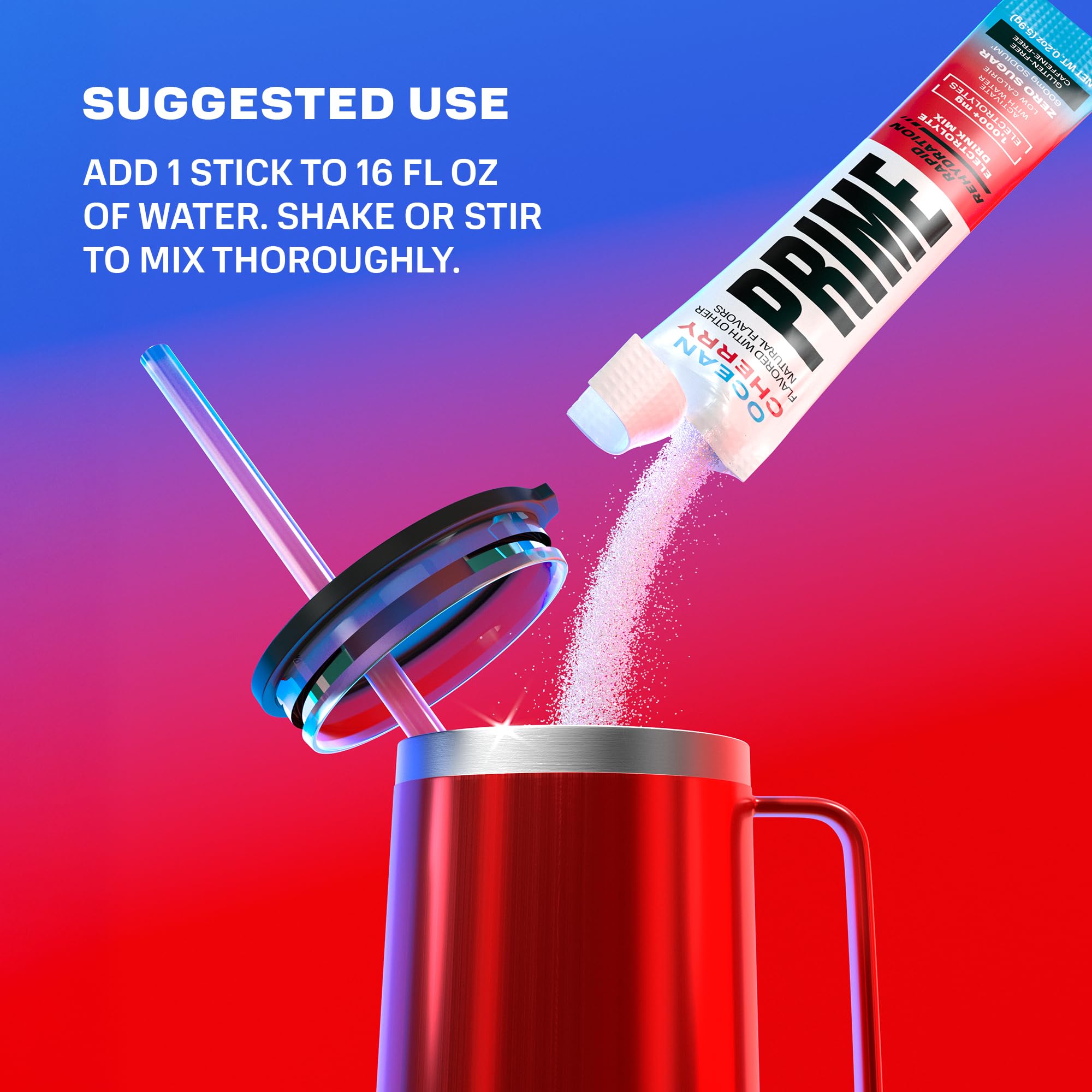 Prime Rapid Rehydration Electrolyte Powder Sticks, Ocean Cherry, Sugar Free Hydration Drink Mix with Sodium, Potassium, Magnesium & B Vitamins PRIME HYDRATION buy supplements canada