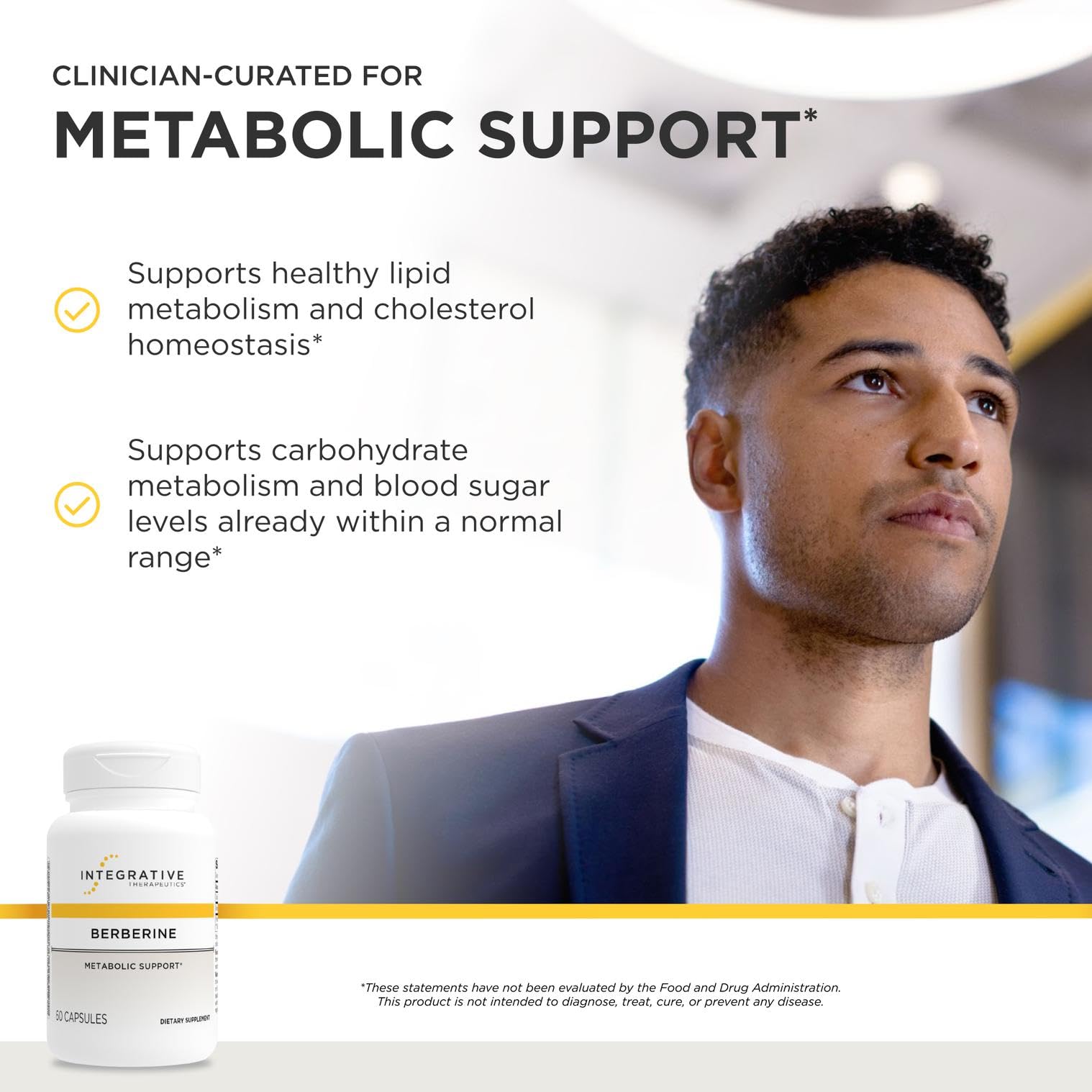 Integrative Therapeutics Berberine - Supports Metabolic Health & Cellular Energy Metabolism - Practitioner-Trusted Quality - Dairy-Free & Gluten-Free Integrative Therapeutics buy supplements canada