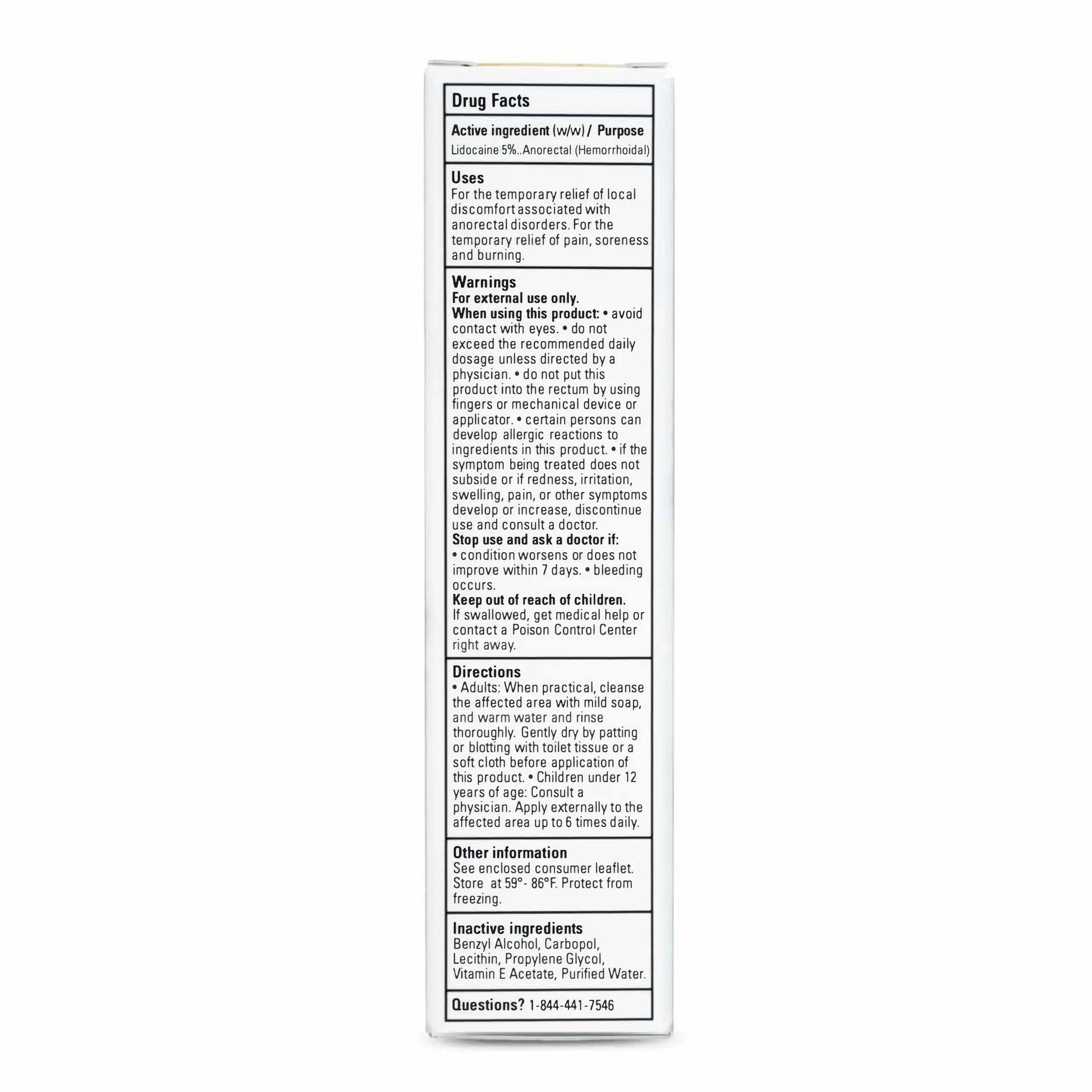 Zensa Numbing Cream 5% Lidocaine – Maximum Strength Topical Anesthetic with Vitamin E for Pain Relief from Hemorrhoids – Vegan, Cruelty-Free, Water-Based, Physiologic pH for Sensitive Skin – 30g Zensa buy supplements canada