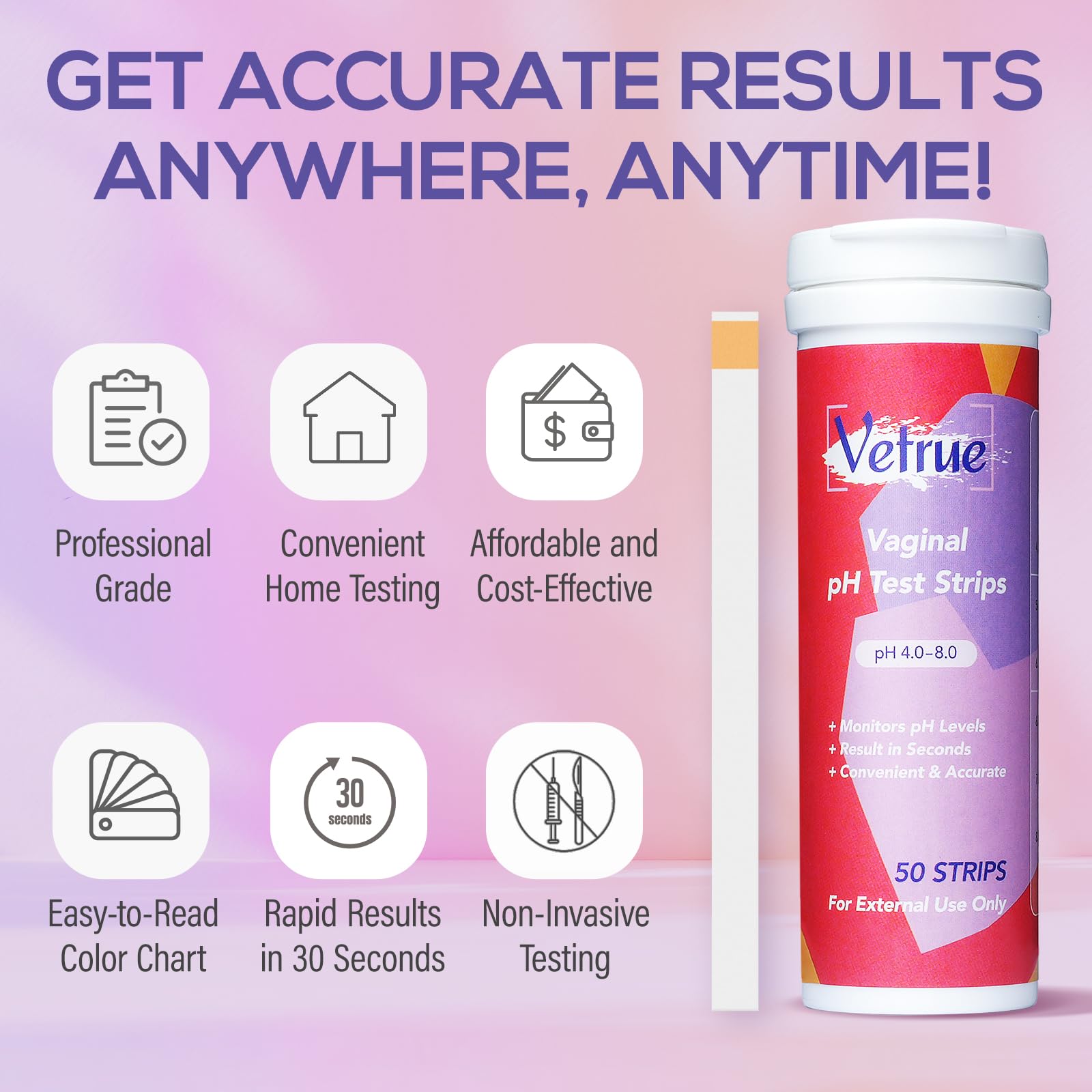 Vaginal pH Test Strips for Women, Convenient Testing Solution for Assessing and Maintaining vetrue buy supplements canada