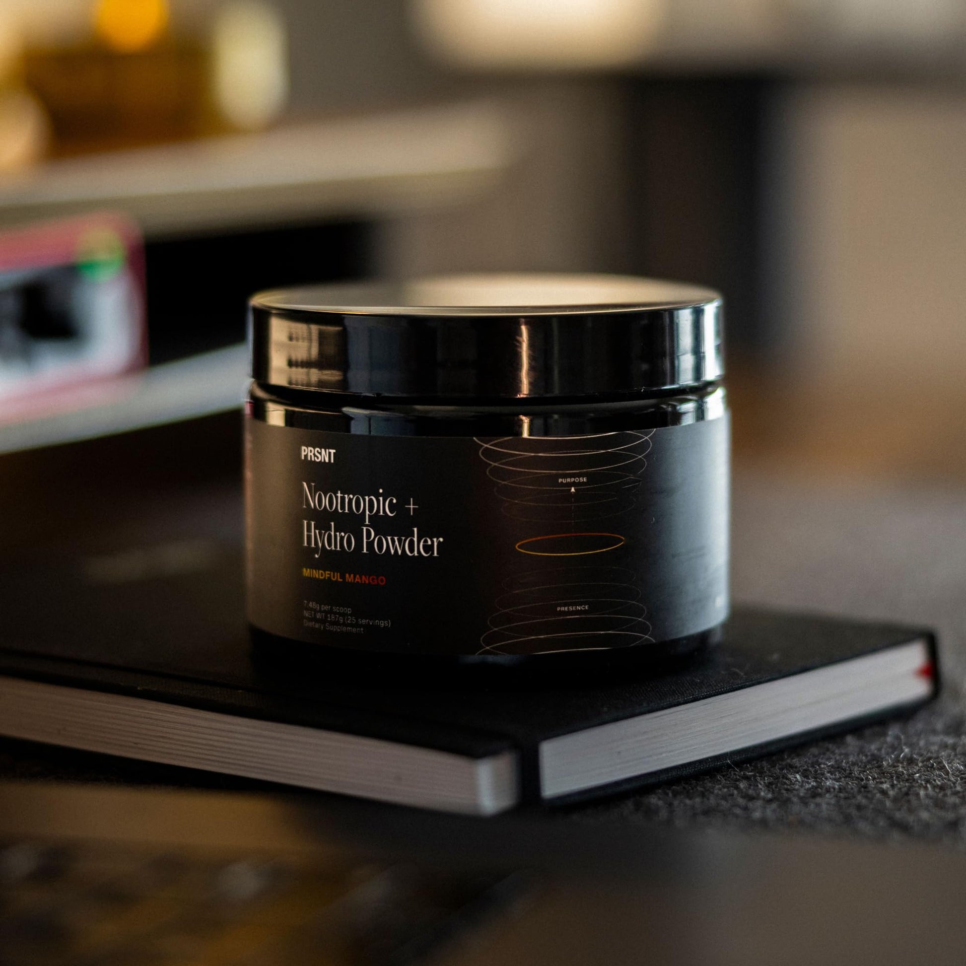 PRSNT Nootropic Focus Powder | Mango 25 Servings | Caffeine-Free, Sugar-Free | Supports Focus, Energy, Mental Clarity | Nootropic + Electrolytes Hydration Focus Drink Mix PRSNT buy supplements canada