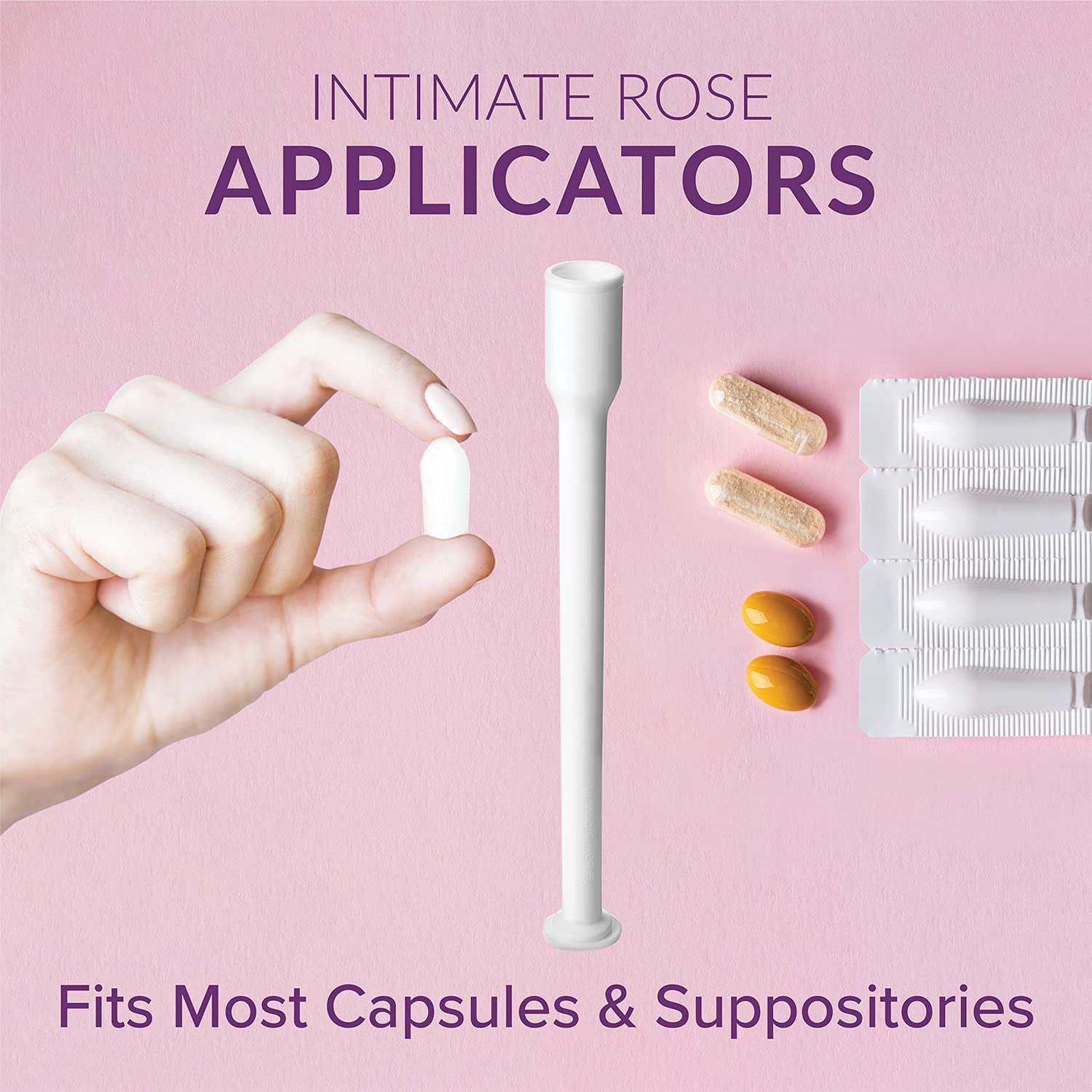 Intimate Rose 15 Count Vaginal Suppository Applicator - Fits Most Boric Acid Suppositories & Vaginal Suppository - Individually Wrapped Suppository Applicators from Intimate Rose buy supplements canada