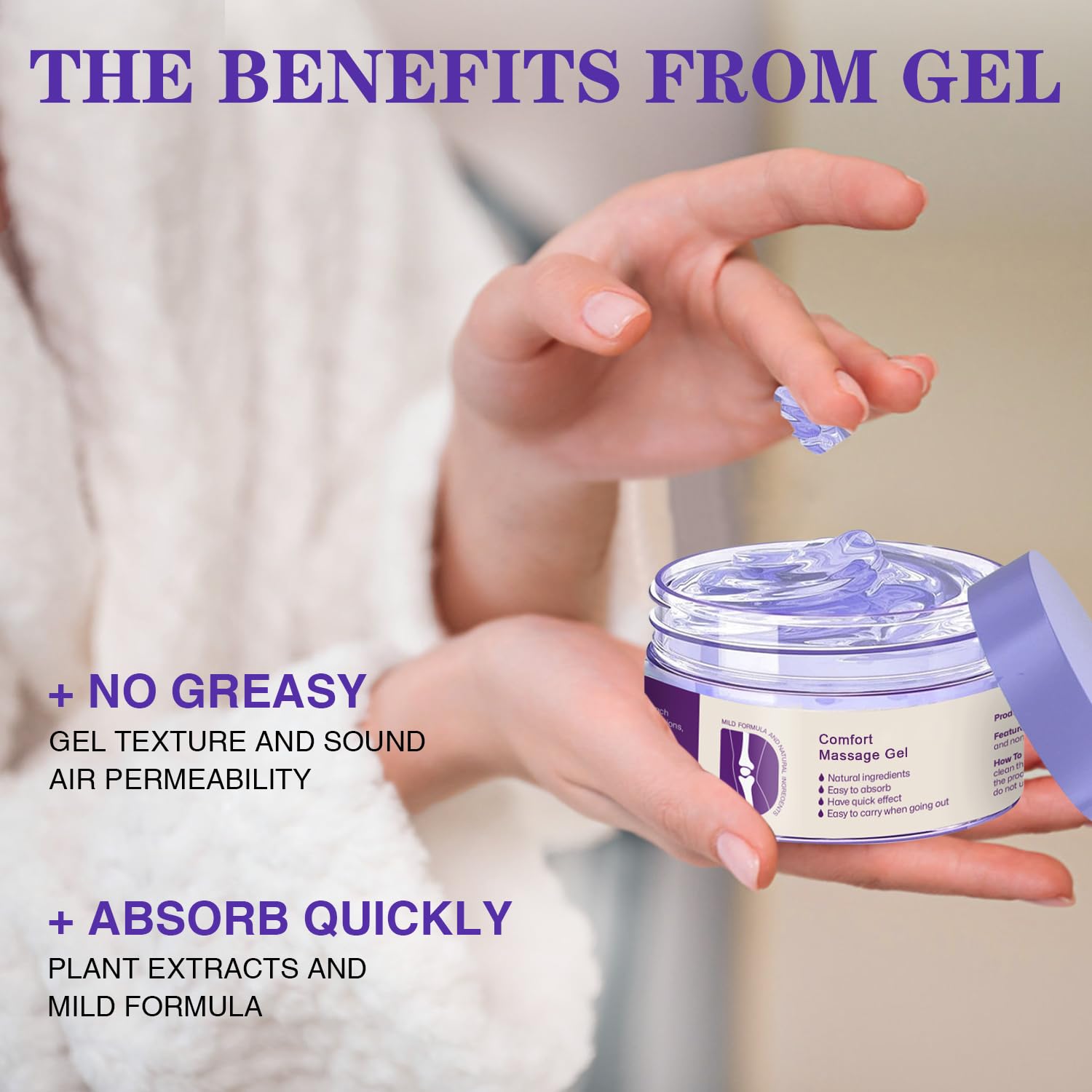 Kresin Joint Comfort Gel, Kresin Joint Comfort Purple Gel, for Neck, Back, Knees, Lumbar, and Feet, Absorb Quickly, 1PC, Purple RATYMON buy supplements canada