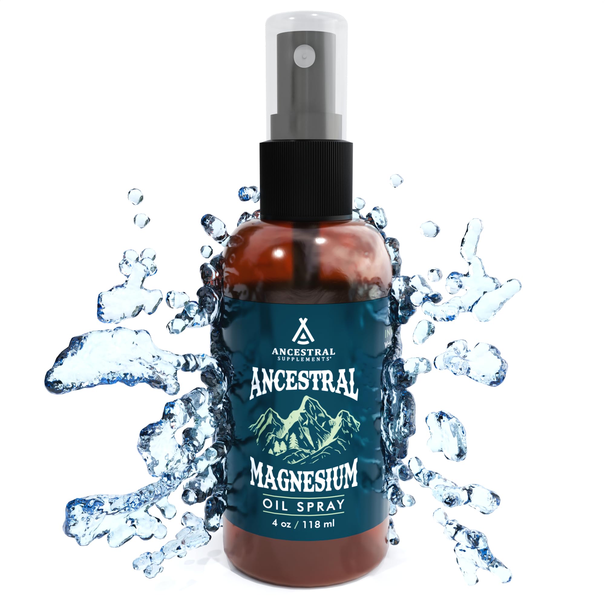 Ancestral Supplements Magnesium Spray, Magnesium for Sleep + Muscle Support, Made with Magnesium Chloride & Natural Minerals, Fast Absorbing Topical Magnesium Oil Supplement for Body Application, 4 oz Ancestral Supplements buy supplements canada