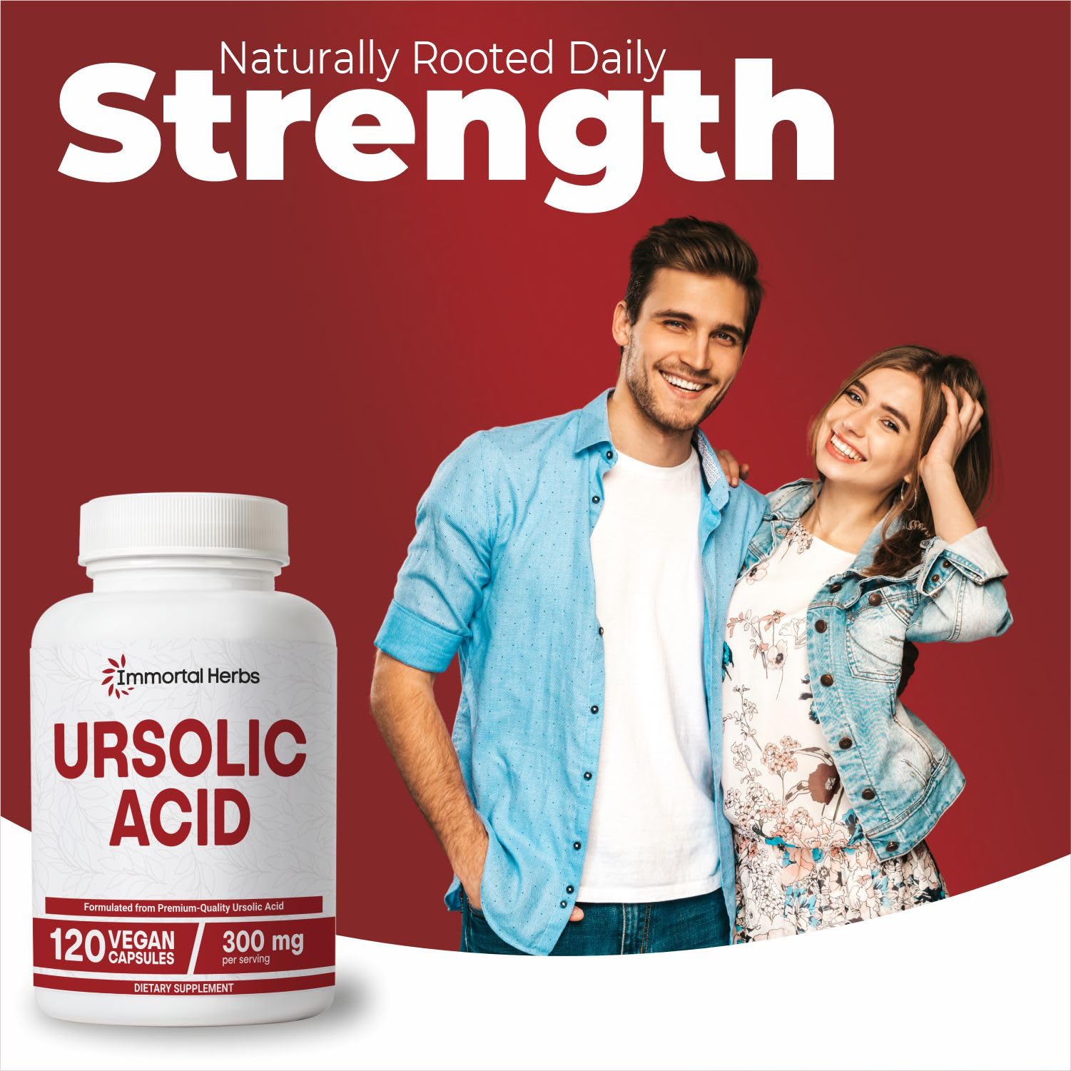 Immortal Herbs Pure Ursolic Acid Supplement 300mg, 120 Pills, Rosemary Leaf Extract Powder, Non-GMO and Gluten-Free Ursolic Acid Capsules for Women and Men Immortal Herbs buy supplements canada