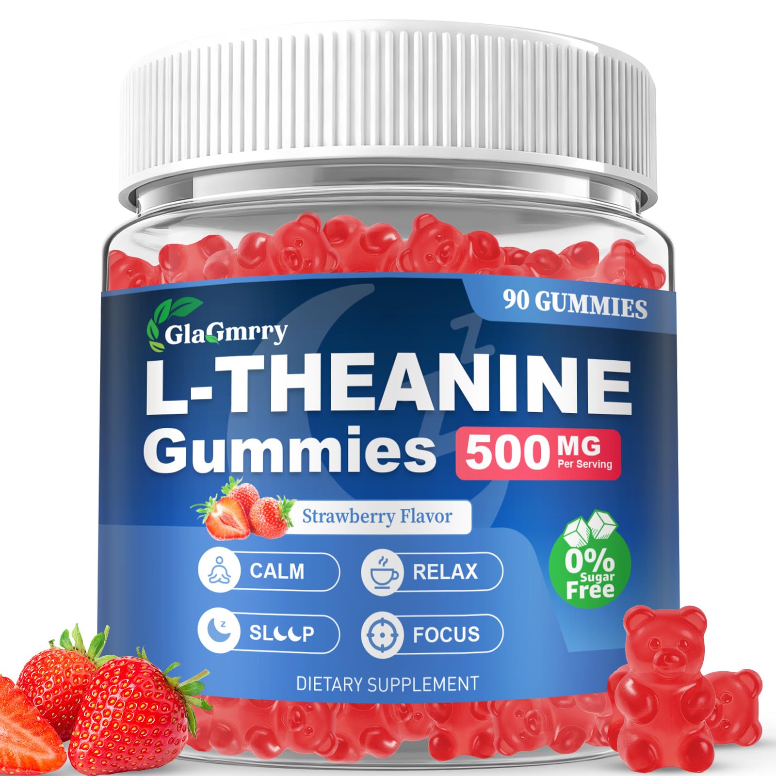 GlaGmrry 90 Count | L Theanine Gummies, L Theanine Supplement for Adults & Kids, w/Ashwagandha, Magnesium, GABA & 5-HTP, Sugar Free Liposomal Formula for Calm Relax zzZ M♡♡d & Focus, Vegan GlaGmrry buy supplements canada