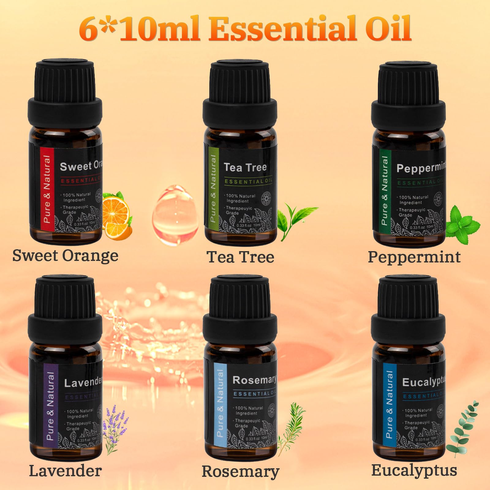 Comfynest Colorful Flame Fire Fireplace Diffuser with 6 Essential Oils Set, Ultrasonic 200ml Essential Oil Comfynest buy supplements canada