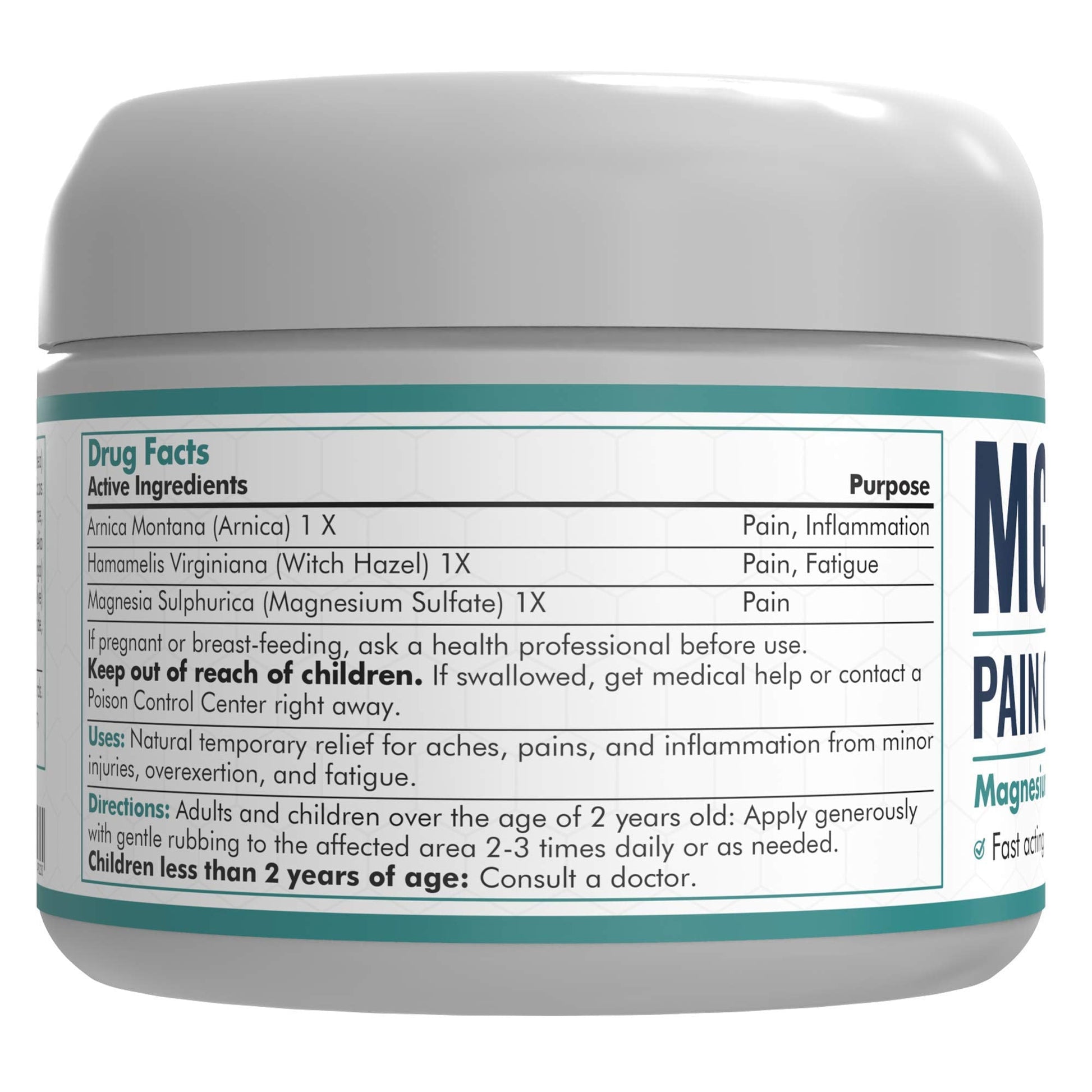 Mars Wellness MG+ Magnesium Cream Pain Relief - Extra Strength Magnesium and Arnica Cream - 4 OZ Tub - Neuropathy, Muscle Pain, and Leg Cramps Relief - 1 Pack MARS WELLNESS buy supplements canada