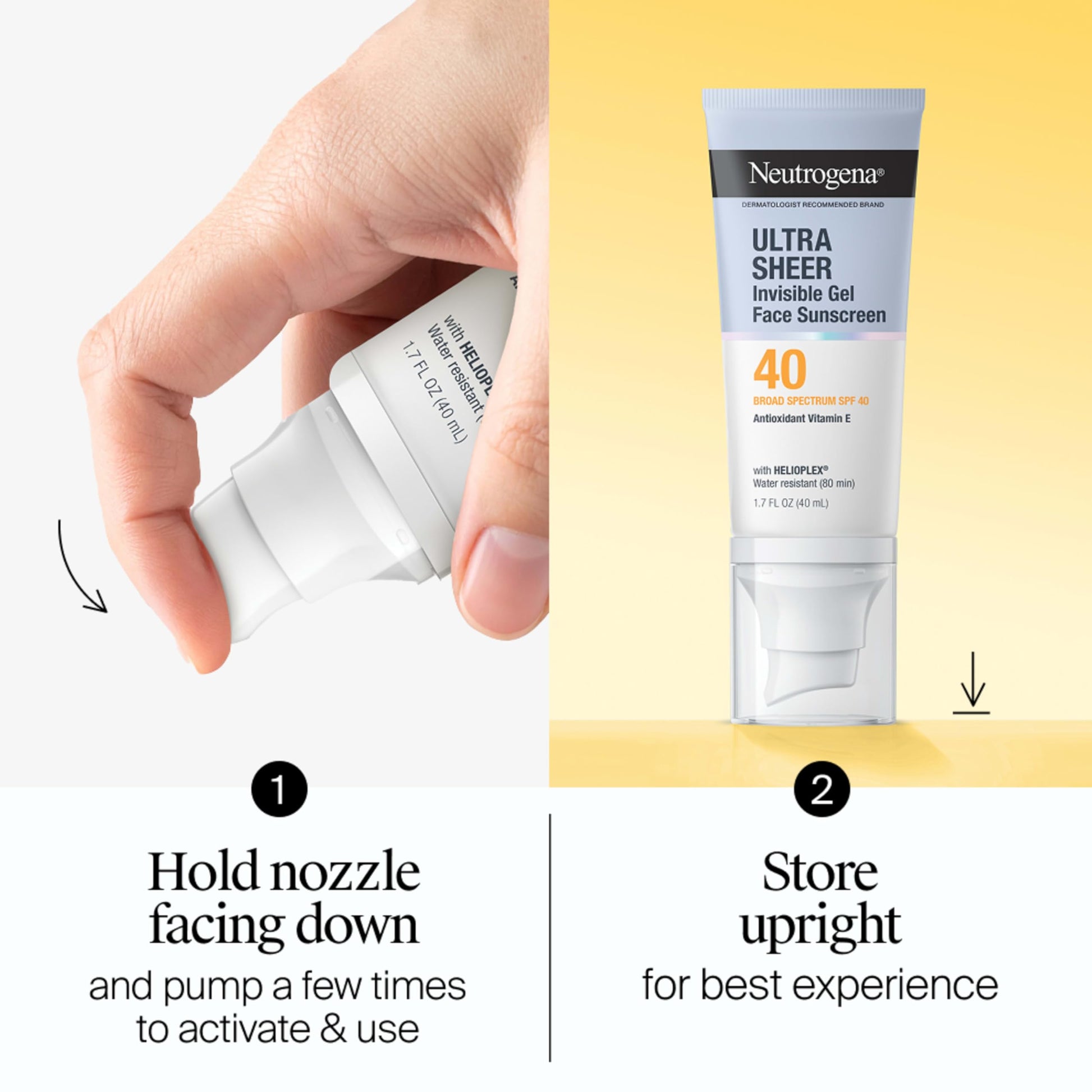 Neutrogena Ultra Sheer Invisible Gel Face Sunscreen SPF 40, Facial Sunscreen & Moisturizer Neutrogena buy supplements canada