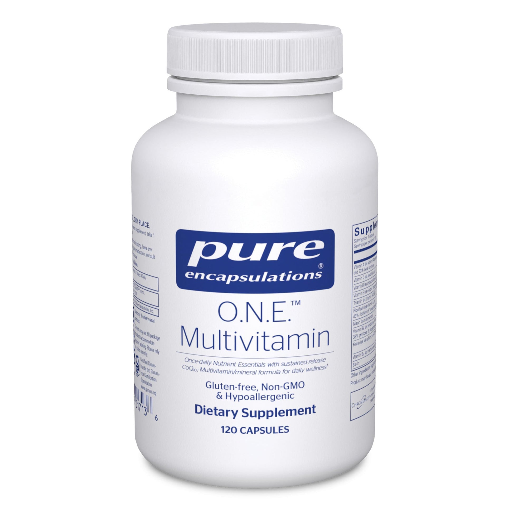 Pure Encapsulations O.N.E. Multivitamin - Once Daily Multivitamin with Antioxidant Complex Metafolin, CoQ10, and Lutein to Support Vision, Cognitive Function, and Cellular Health* - 120 Capsules Pure Encapsulations buy supplements canada