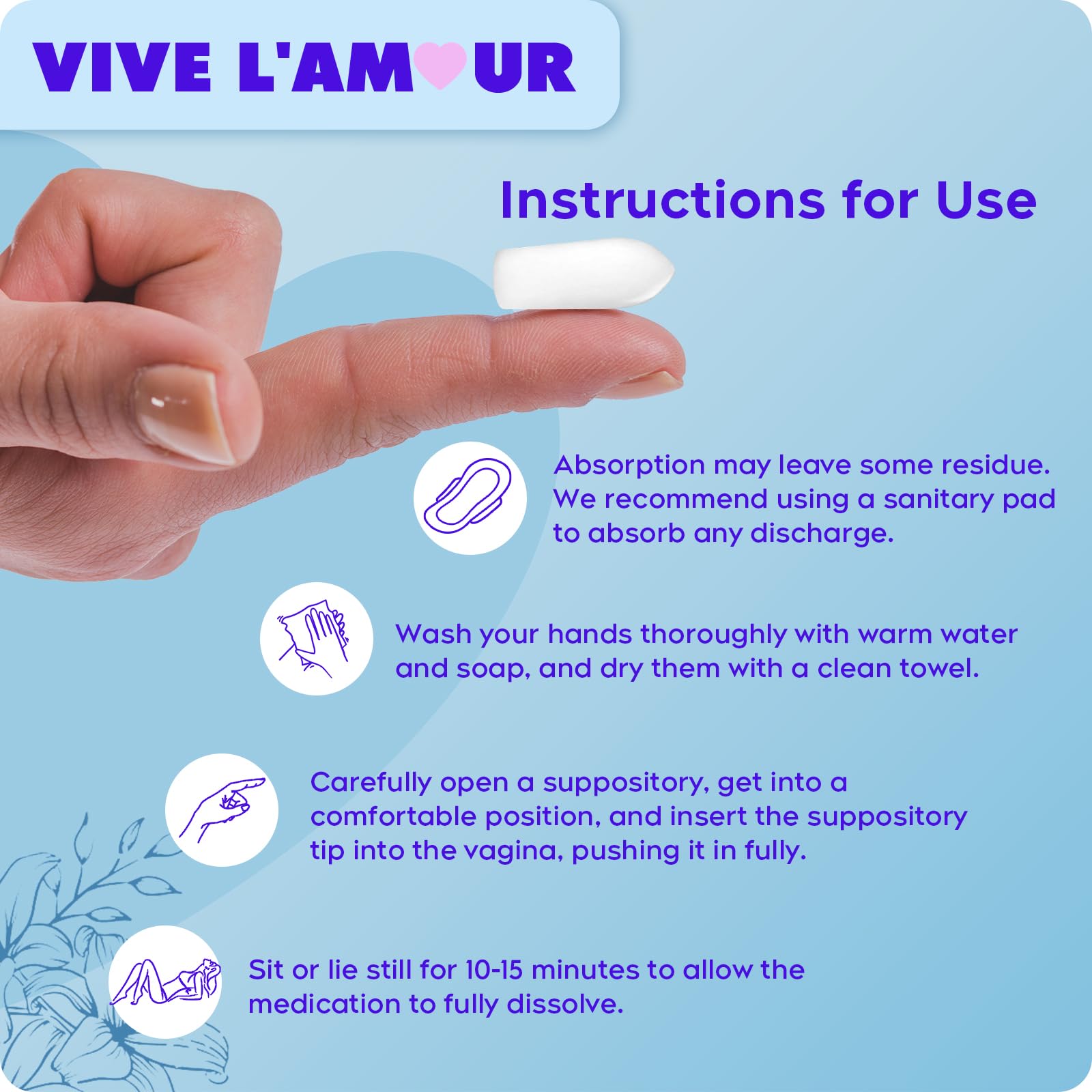 Vive L'Amour 15mg Hyaluronic Acid Vaginal Suppositories (2-Pack, 24 Count), Vaginal Moisturizer, Continuous Hydration, Relieves Vaginal Dryness, Restores Natural Softness & Elasticity, Vaginal Health Vive L'Amour buy supplements canada