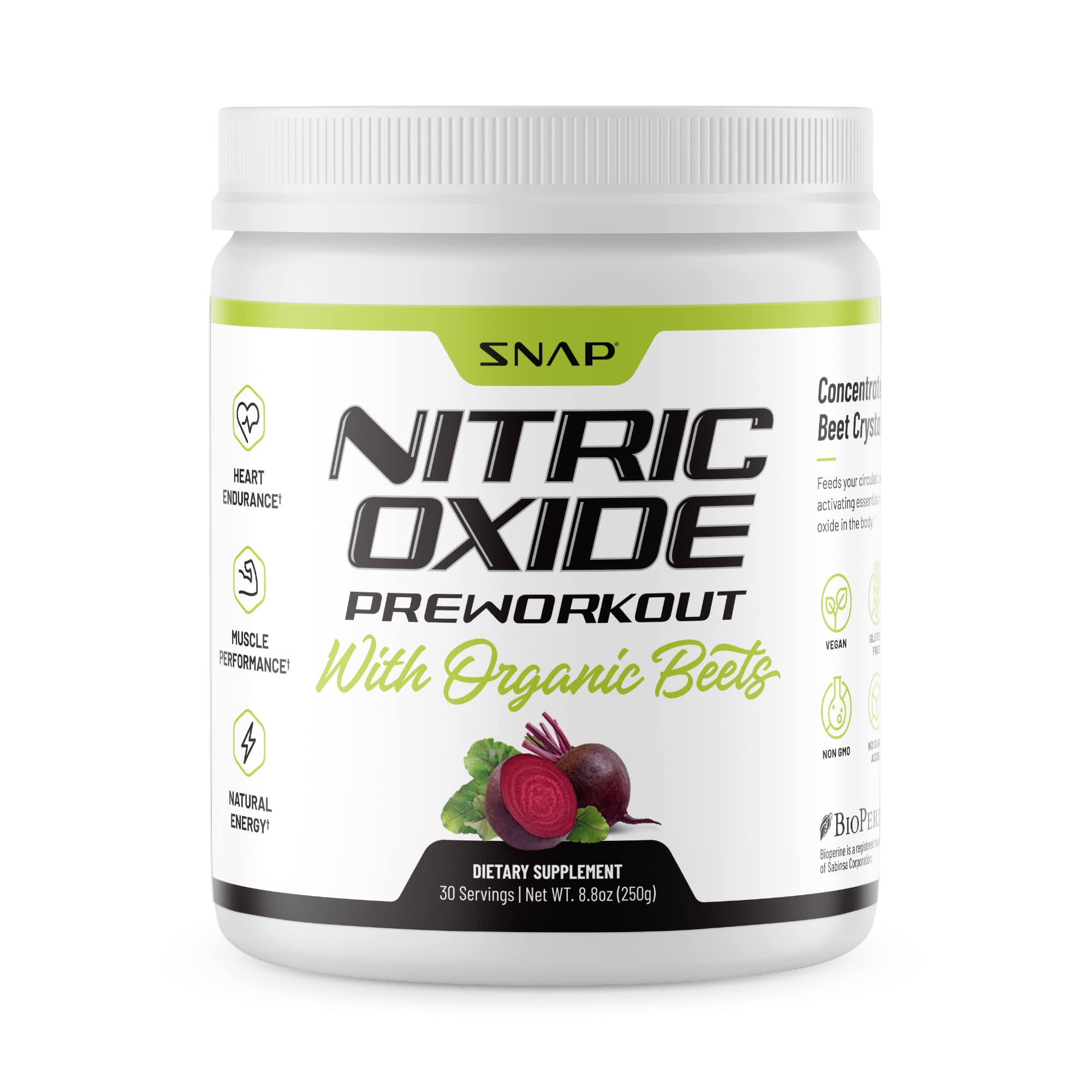 Snap Supplements Preworkout Beet Root Powder, Nitric Oxide Pre Workout with Organic Snap Supplements buy supplements canada