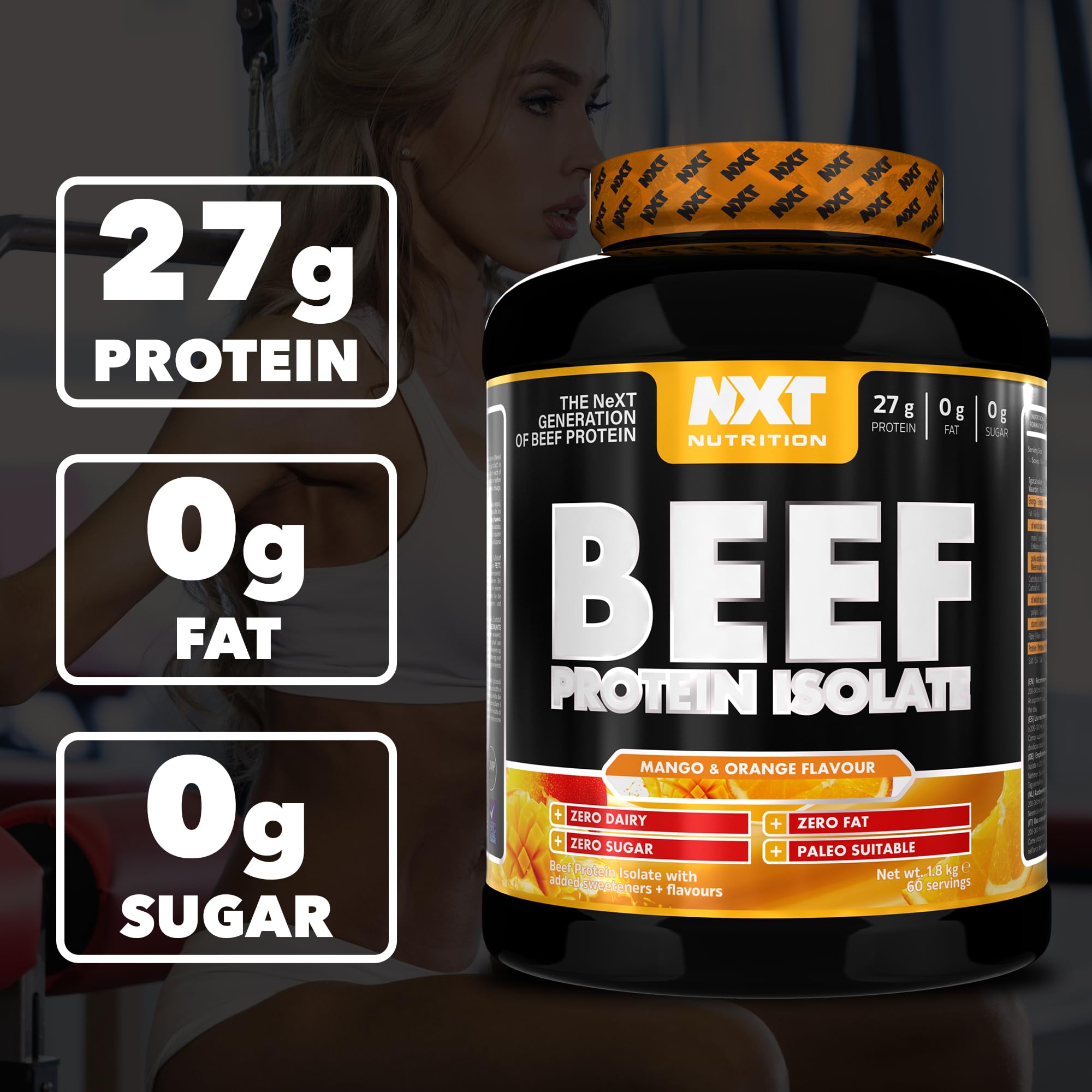 NXT Nutrition Beef Protein Isolate Powder - Protein Powder High in Natural Amino Acids NXT Nutrition buy supplements canada