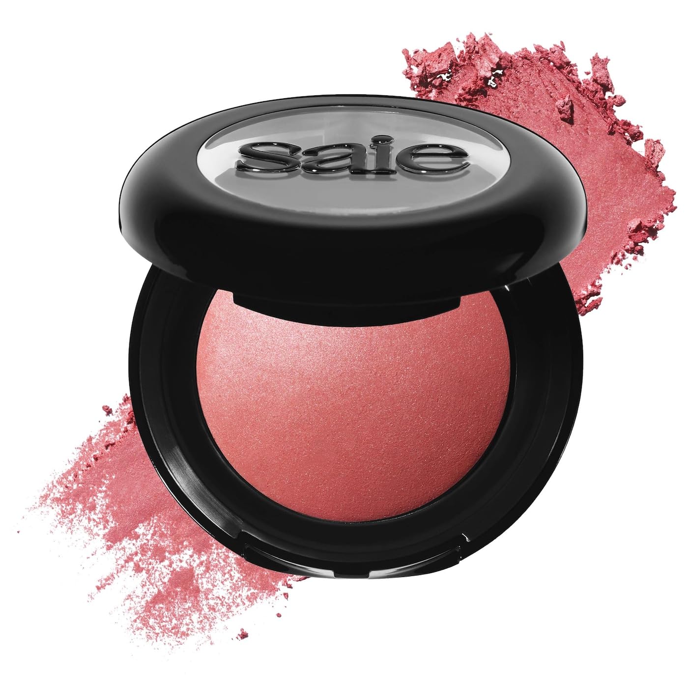 Saie Blush & Brush Duo - SuperSuede Baked Blush in Mia (.01 oz) & Powder Blush Brush - Talc-Free, Moisturizing Blush with Vegan, Fluffy Brush for Seamless Application Saie buy supplements canada