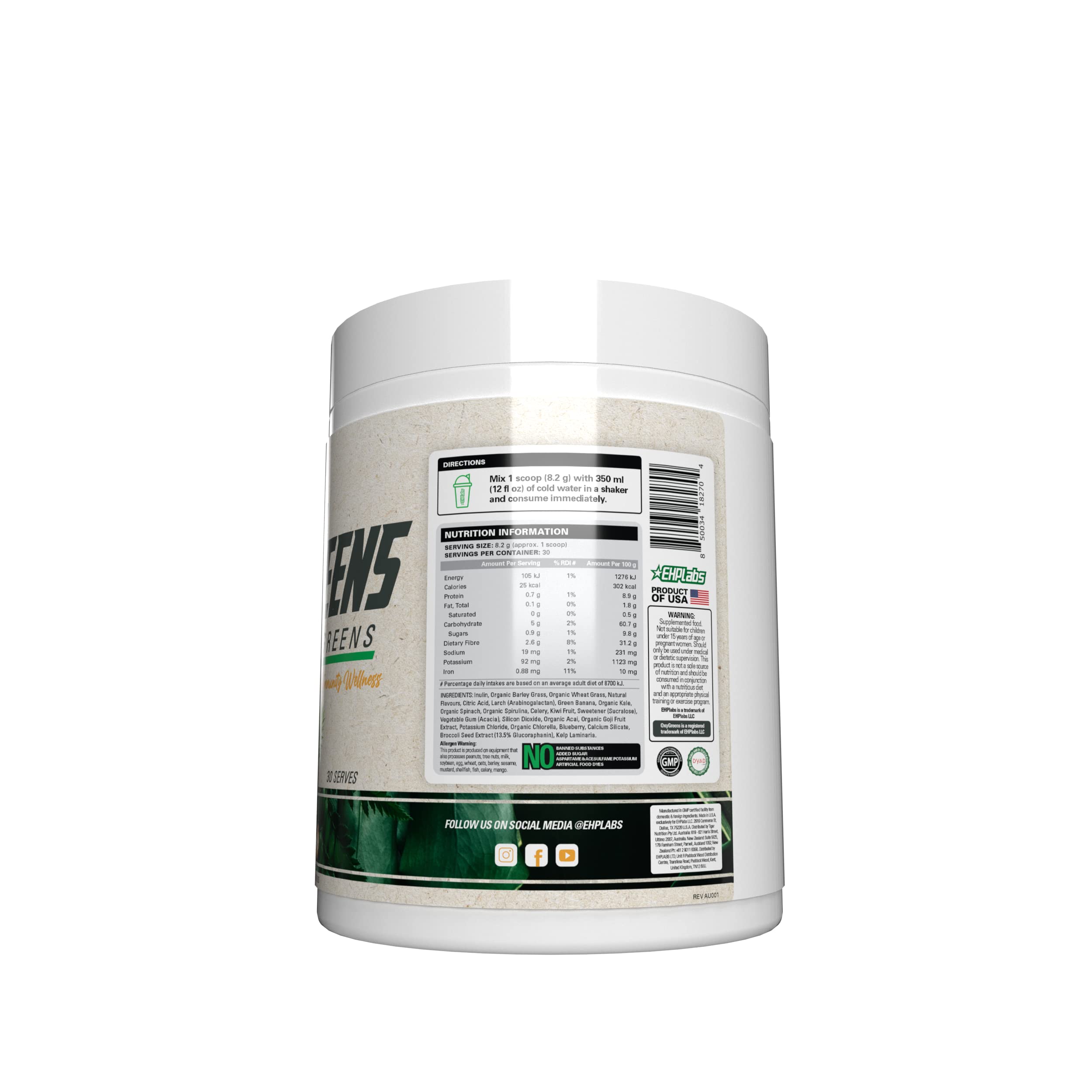 EHP Labs OxyShred + OxyGreens Bundle - Thermogenic Pre Workout Powder & Shredding EHP Labs buy supplements canada