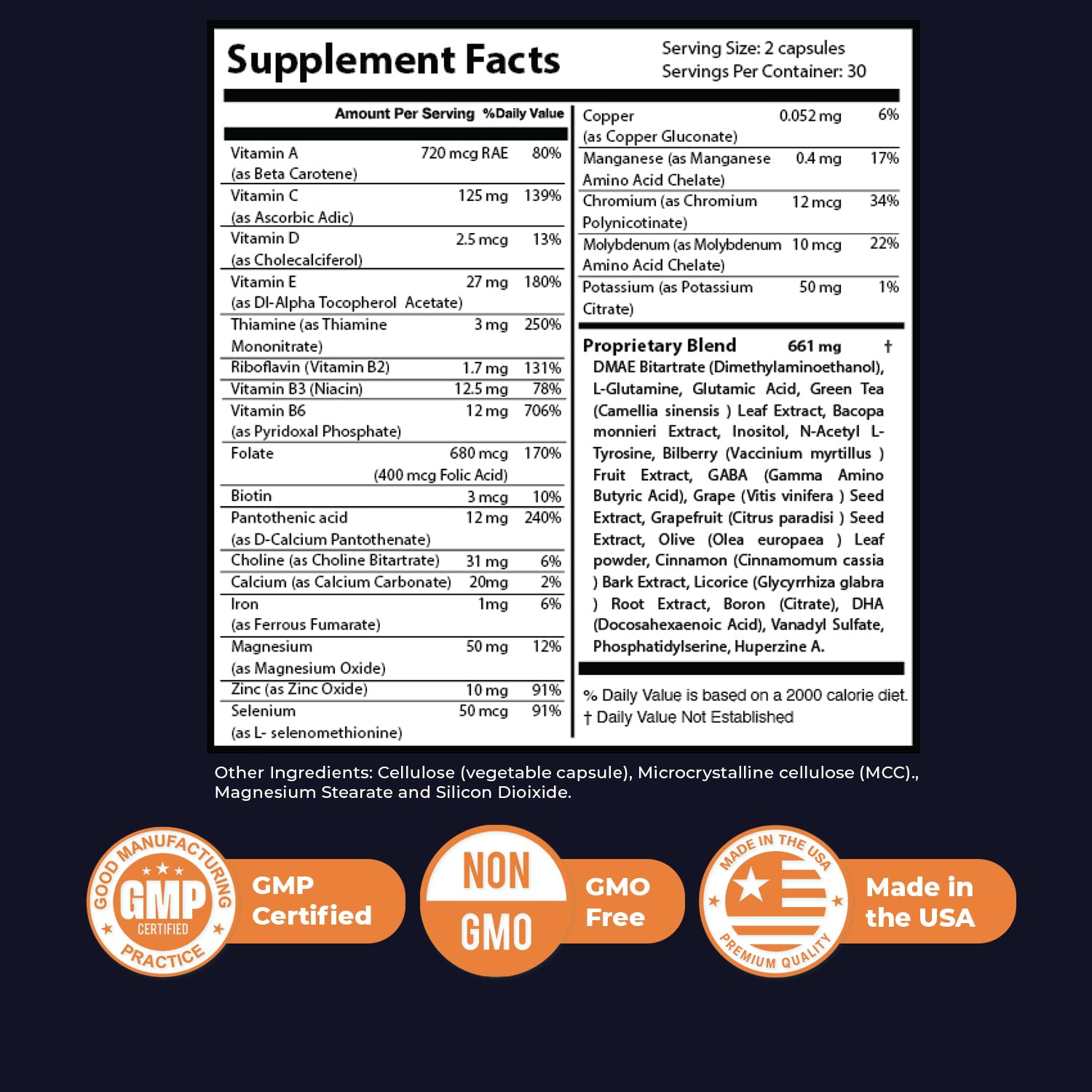 Nature’s NutriWave Memory Lift Capsules – Natural Daily Supplement with Vitamins A, C, D, E, B-Complex, Biotin & Choline – Made in USA, GMP-Certified, Non-GMO, Vegetarian – 60 Caps, 1 Month Supply Nature’s NutriWave buy supplements canada