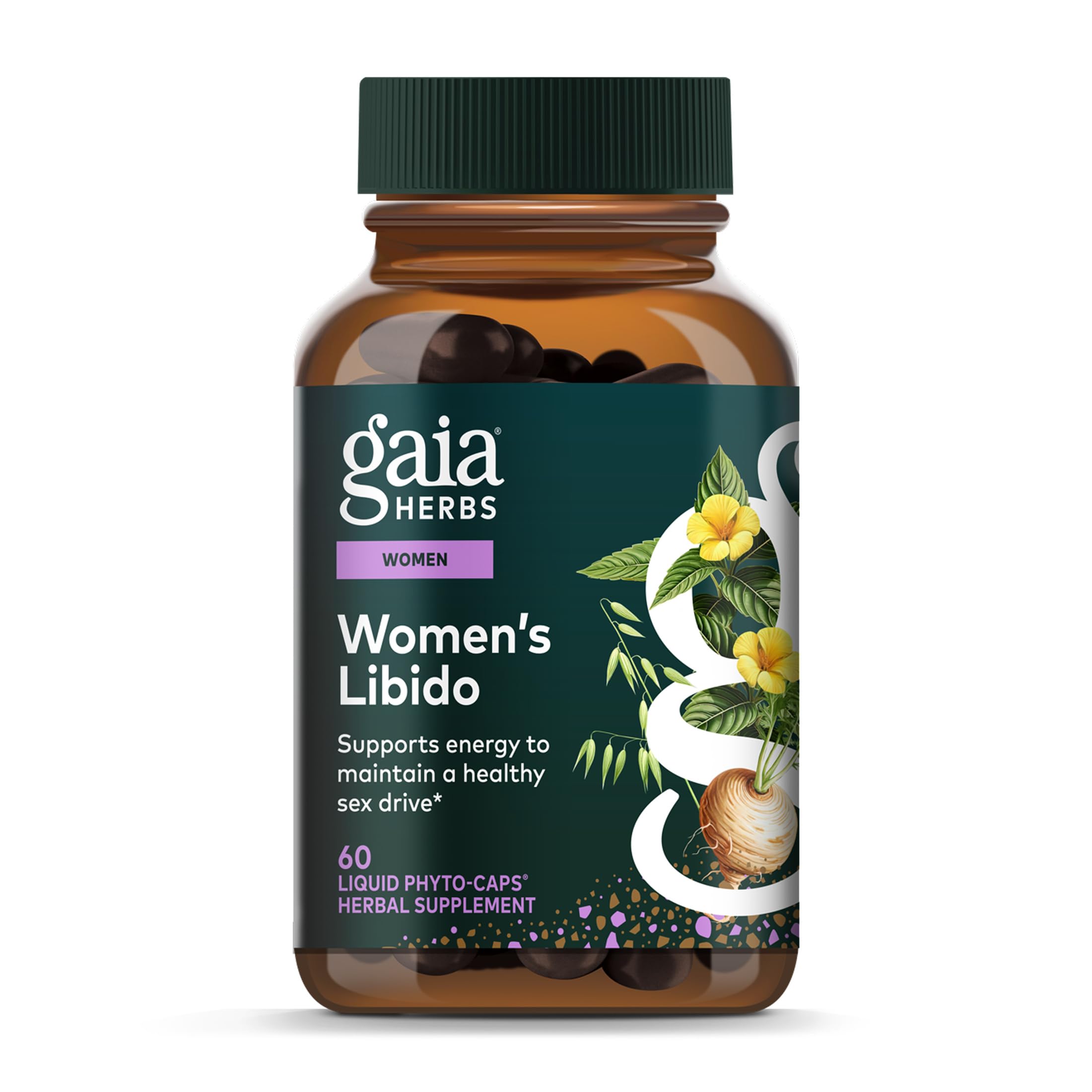 Gaia Herbs Womens Libido - Supports Energy to Maintain Healthy Libido* - with Tribulus & Horny Goat Weed - 60 Vegan Liquid Phyto-Caps (60 Servings) Gaia Herbs buy supplements canada