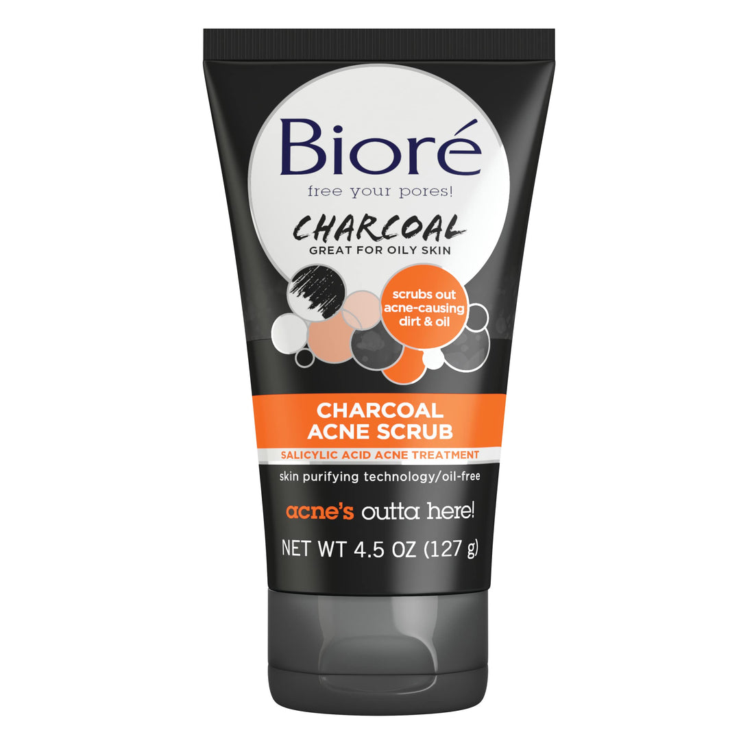 Bioré Charcoal Acne Face Scrub, with 1% Salicylic Acid and Natural Charcoal, Helps Prevent Biore buy supplements canada
