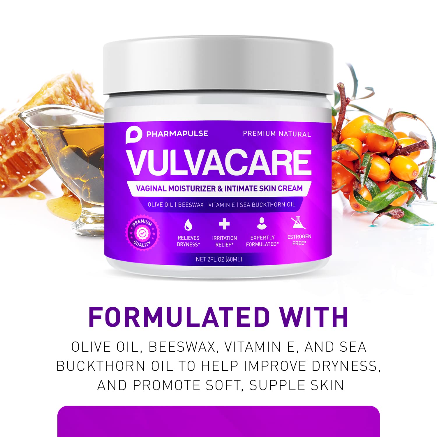 Pharmapulse Vaginal Moisturizer, Vulva Balm Cream, Intimate Skin Care, Menopause Support Pharmapulse buy supplements canada
