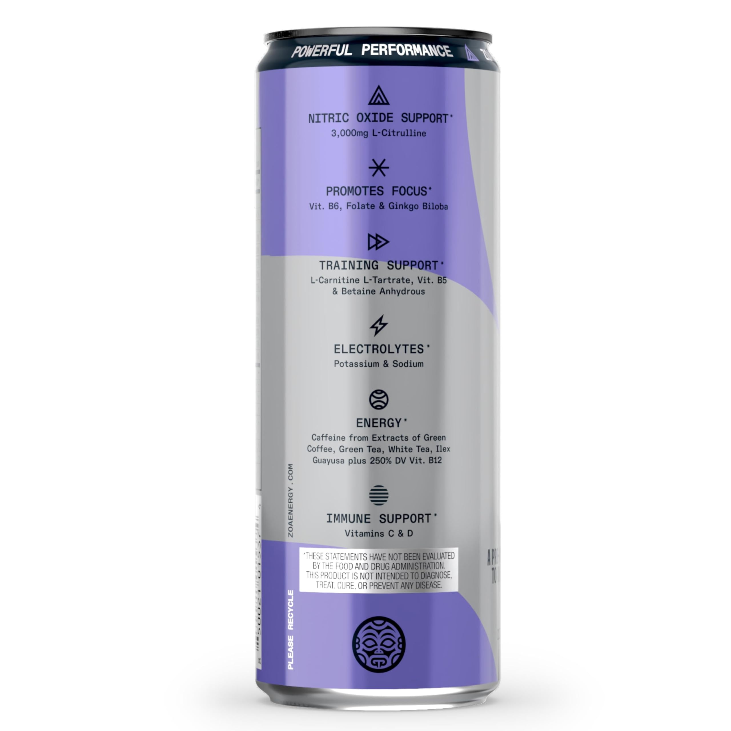 ZOA Plus Sugar-Free Pre-Workout Drink, Ready to Drink with Nitric Oxide, Vitamin B, C and D ZOA buy supplements canada