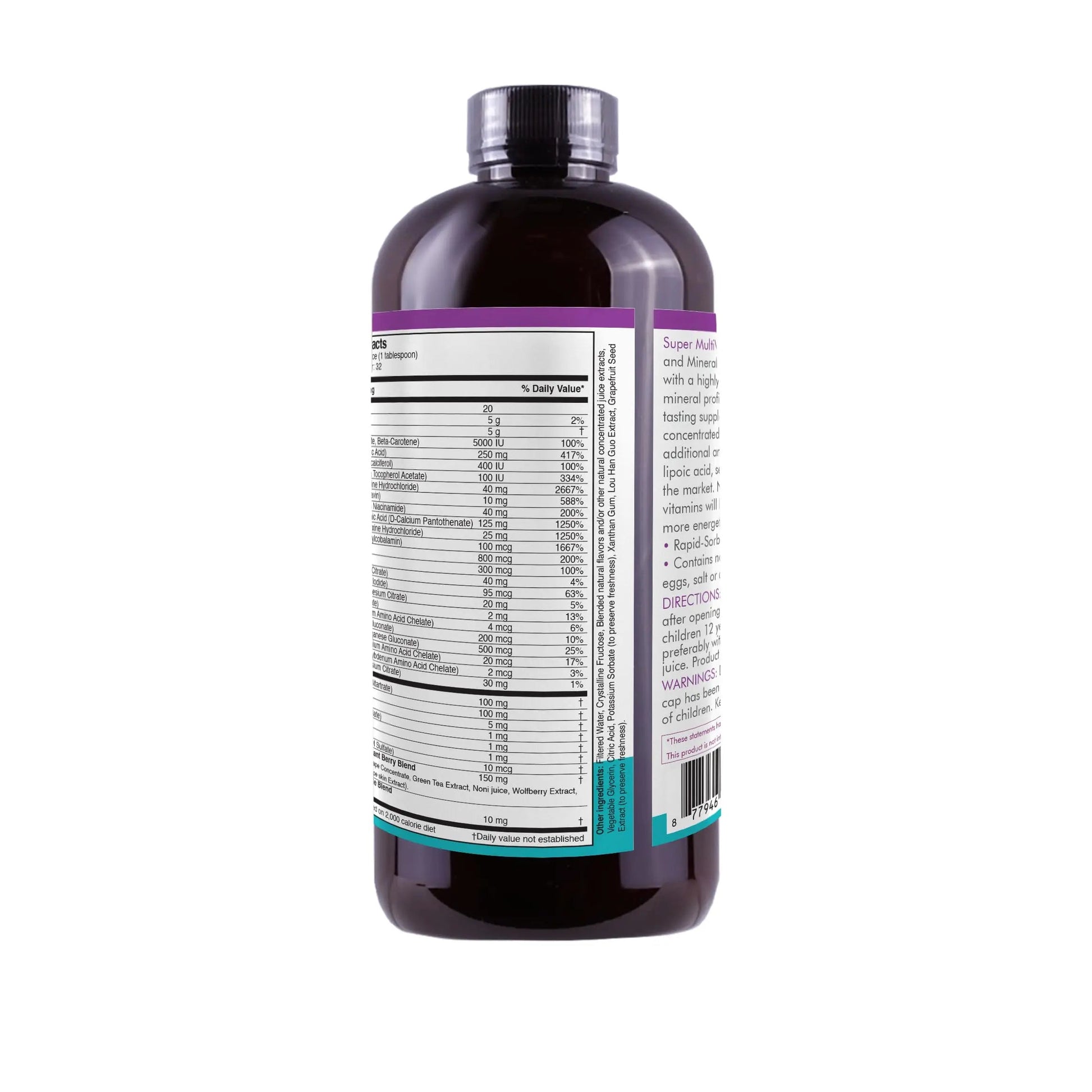 Liquid Super Multivitamin and Minerals - Premium Liquid Vitamins for Enhanced Absorption - Daily Liquid Multivitamin Supplement Life Solutions buy supplements canada
