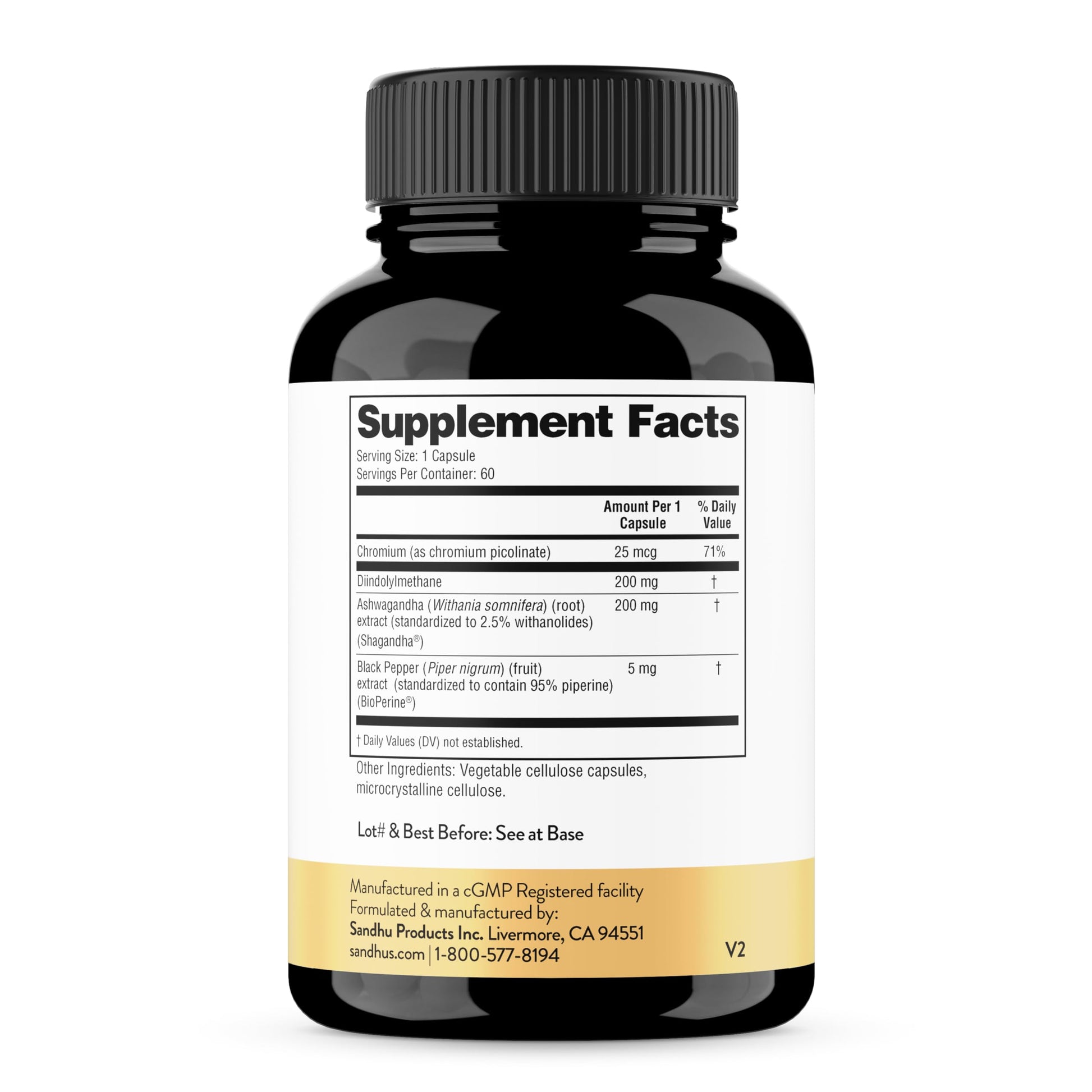 Sandhu's DIM Supplement 200 mg -60 Capsules - Diindolymethane with Ashwagandha & Bioperine Hormone Balance for Women & Men, Hormonal Acne Supplements Sandhu's buy supplements canada