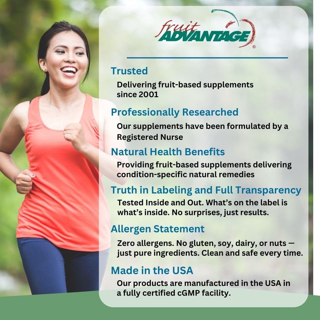 Fruit Advantage Montmorency Tart Cherry Capsules Joint Formula 1200 mg per Serving - 60 Vegetarian Capsules Fruit Advantage buy supplements canada