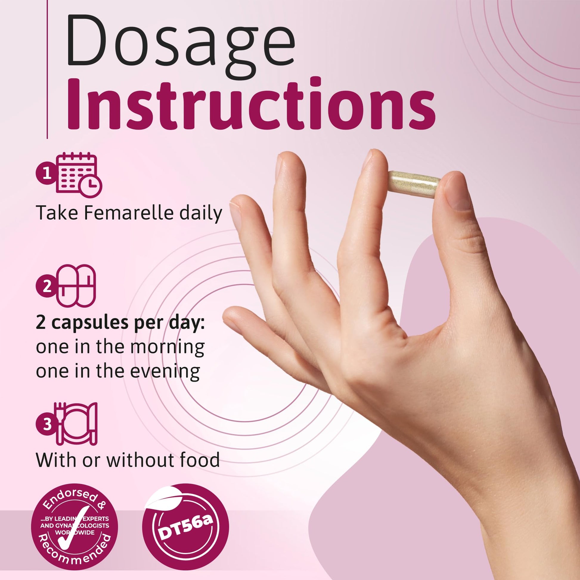 Femarelle® Recharge – Menopause Supplement for Women - Clinically Proven Menopause Relief - Hot Flashes, Night Sweats, Sleep & Libido Support Within 1st Month, Gluten-Free, GMO-Free & Hormone Free Femarelle buy supplements canada