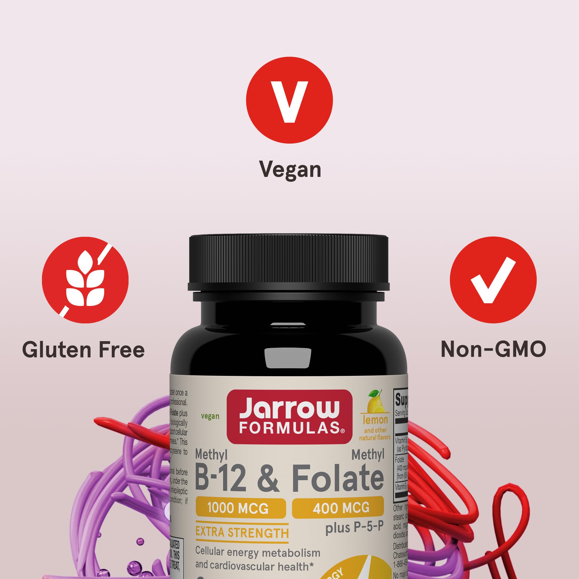 Jarrow Formulas Methyl B-12 & Methyl Folate, Bioactive Vitamin B9 & Vitamin B12 Supplement, Supports Cellular Energy Production, Healthy Brain Function & Metabolism Jarrow Formulas buy supplements canada