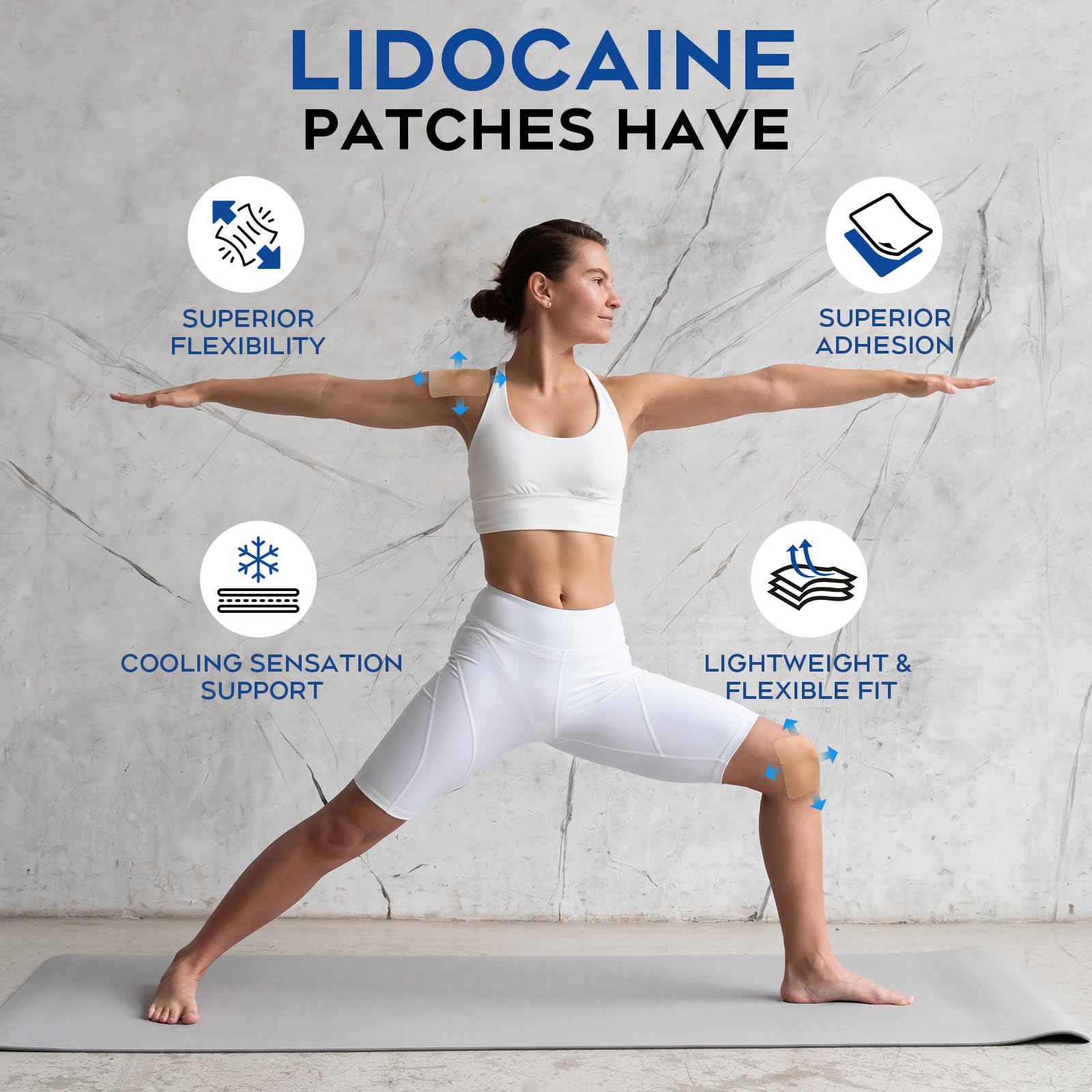 Uposiut Lidocaine 4% Patches - Extra Strength Lidocaine Patches (40 Patches), for Neck, Shoulder, Back, Knee, and Ankle Muscles, 12-Hour Effectiveness-A001L Uposiut buy supplements canada