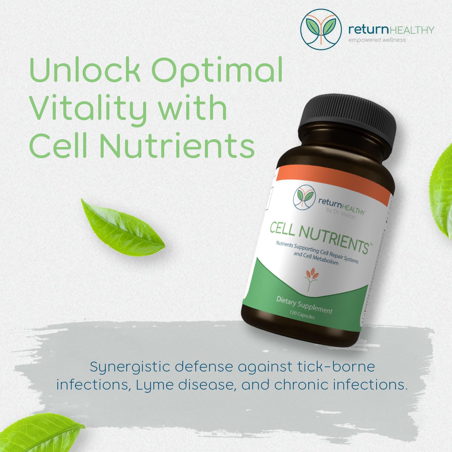 Return Healthy Cell Nutrients | Promotes Cell and Membrane Repair & Cell Metabolism | Helps Fight Tick-Borne Infections & More | Mitochondrial Supplements | Non-GMO, Vegan, 120 caps Return Healthy buy supplements canada