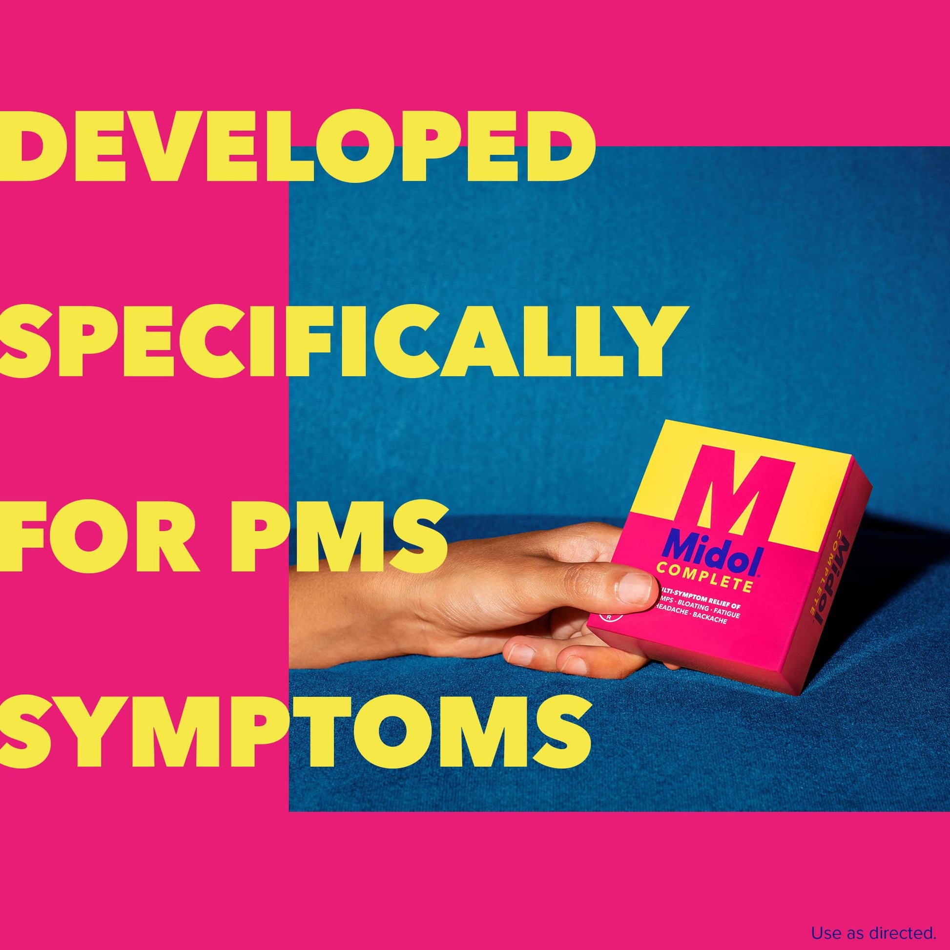 Midol Complete On The Go Caplets with Acetaminophen for Menstrual Symptom Relief, Period Cramp and Menstrual Pain Relief, 50 Count (25 Pouches of 2) Midol buy supplements canada