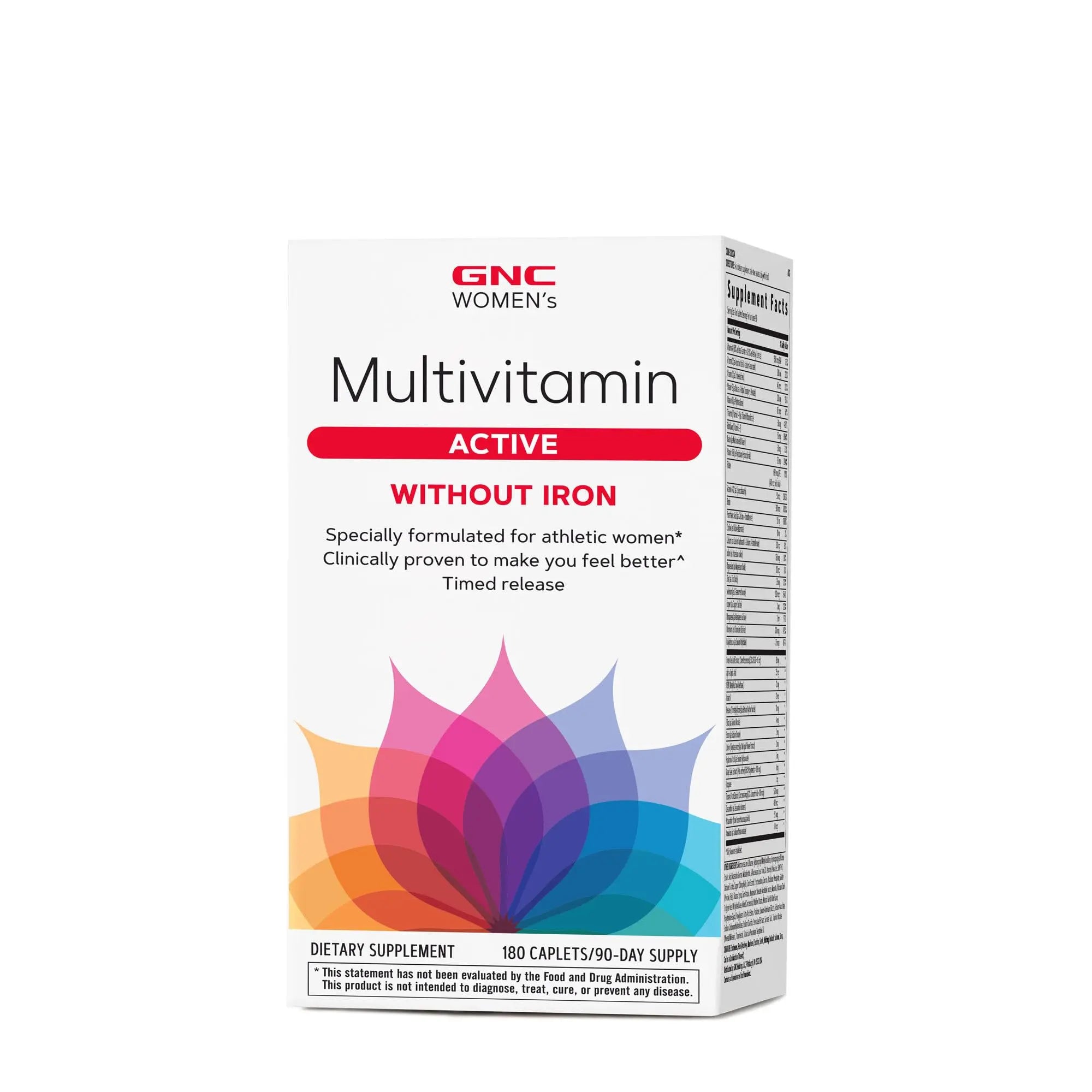 GNC Women's Multivitamin Active Without Iron, Supports an Active Lifestyle, 30+ Nutrient Formula, Promotes Bone & Joint Health GNC buy supplements canada