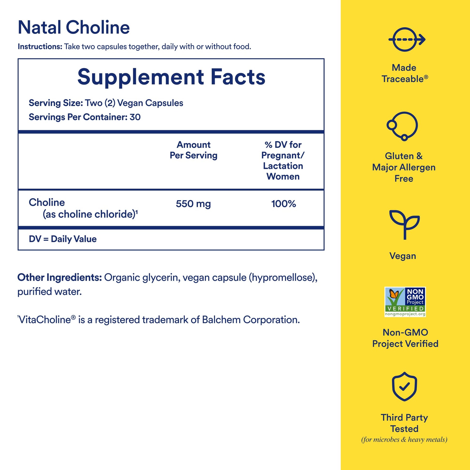 Ritual Natal Choline Supplement - 550mg - to Support Baby’s Cognitive Function When Taken During Pregnancy and Postpartum Choline Content in Breastmilk Ritual buy supplements canada