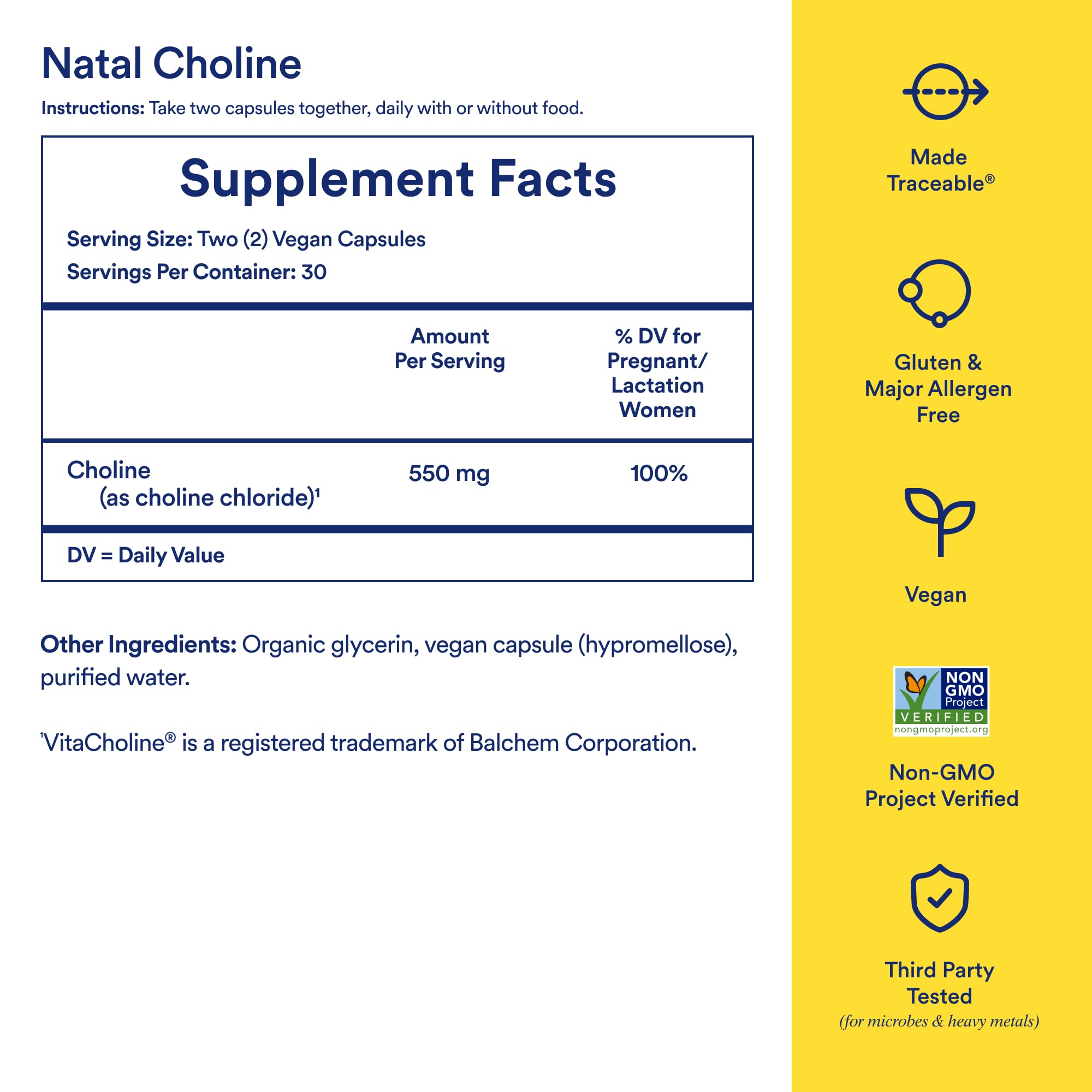 Ritual Natal Choline Supplement - 550mg - to Support Baby’s Cognitive Function When Taken During Pregnancy and Postpartum Choline Content in Breastmilk Ritual buy supplements canada