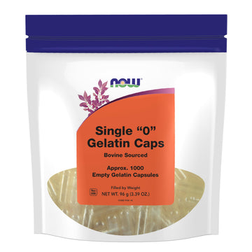 NOW Foods Supplements, Empty Gelatin Capsules, Single "0", Bovine Sourced, Filled by Weight, 1,000 Gel Capsules NOW Foods buy supplements canada