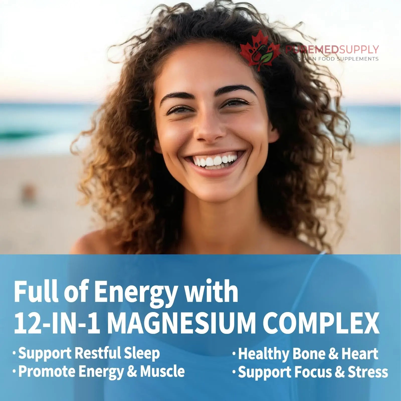 Magnesium Complex 12 in 1 Supplement for Women & Men 700mg, Magnesium Glycinate with Vitamin D3 K2, Citrate Malate Oxide Taurate Aspartate Orotate, for Relaxation, Heart, Energy, Muscle, 120 Capsules Qmiozzy buy supplements canada