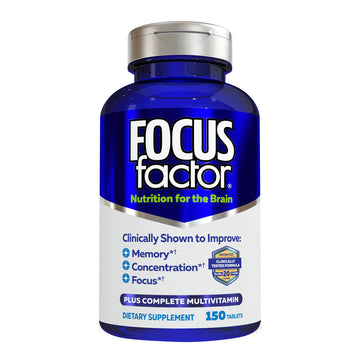 Focus Factor Nutrition for The Brain Improved Memory & Concentration Brain Supplement, 150 Count, 1 Pack (10407) Focus Factor buy supplements canada