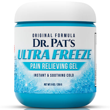 Ultra Freeze Dr Pat's Pain Relief Cream (9oz) - Muscle Rub Gel for Arthritis, Neuropathy, Foot & Joint - Cooling Sports Massage for Back, Shoulder & Knee - Menthol Analgesic for Neck & Body Ultra Freeze buy supplements canada
