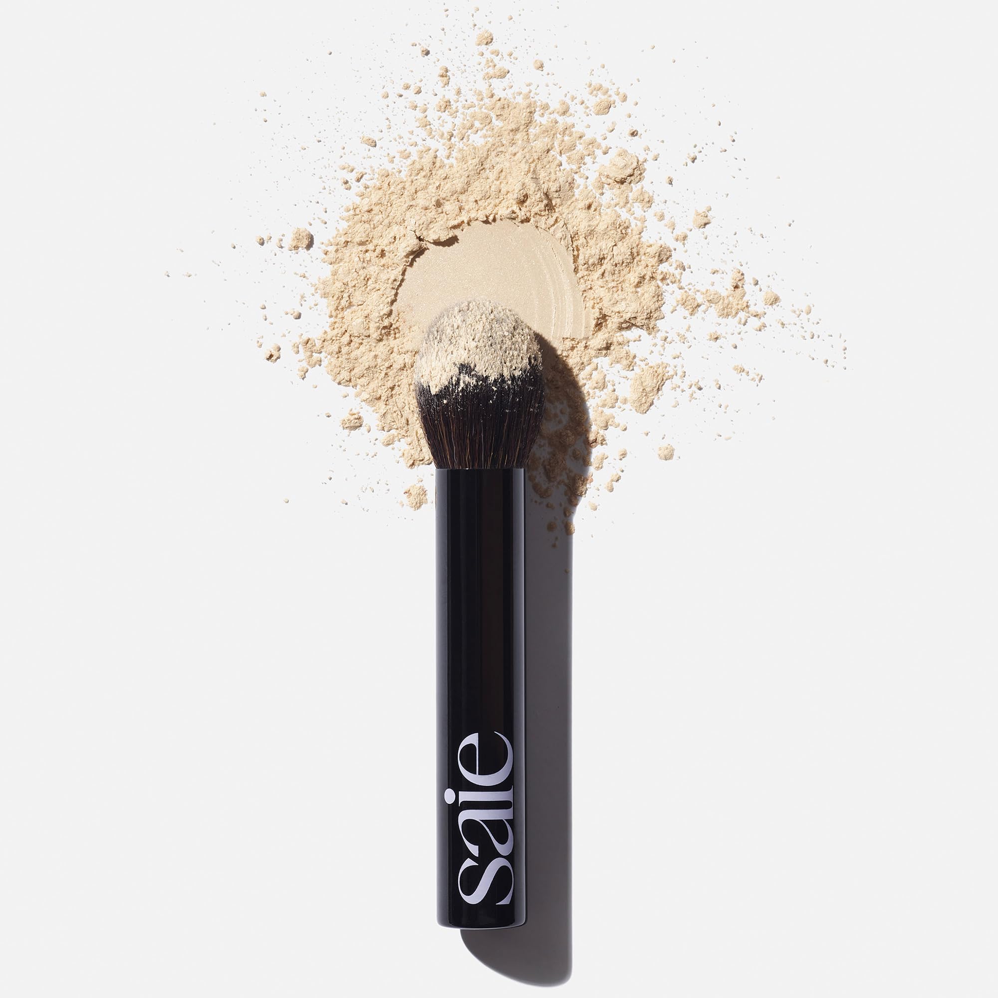 Saie Face Powder Duo, Medium - The Fluffy Brush, Soft, Multi-Use Targeted Powder Brush With Tapered Tip & Airset Radiant Loose Setting Powder, Translucent Medium (0.14 oz) - Vegan, Cruelty-Fee Saie buy supplements canada