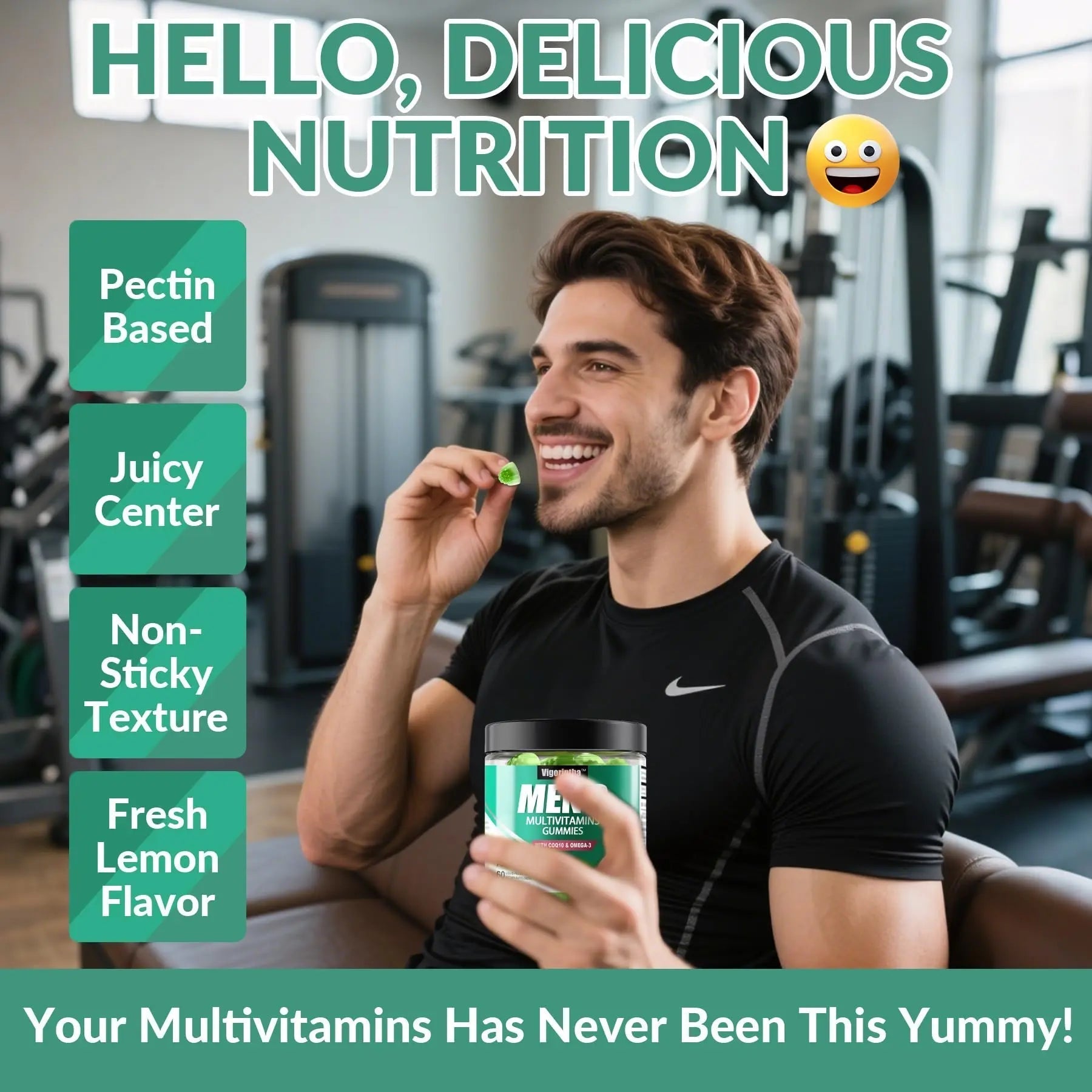 2 Pack Mens Multivitamins Gummies- Methylated Multivitamin for Men with Coq 10, Vegan Omega 3, Vitamins A C E D3 K2 B6 B12 B1 B2 Vigorintha buy supplements canada