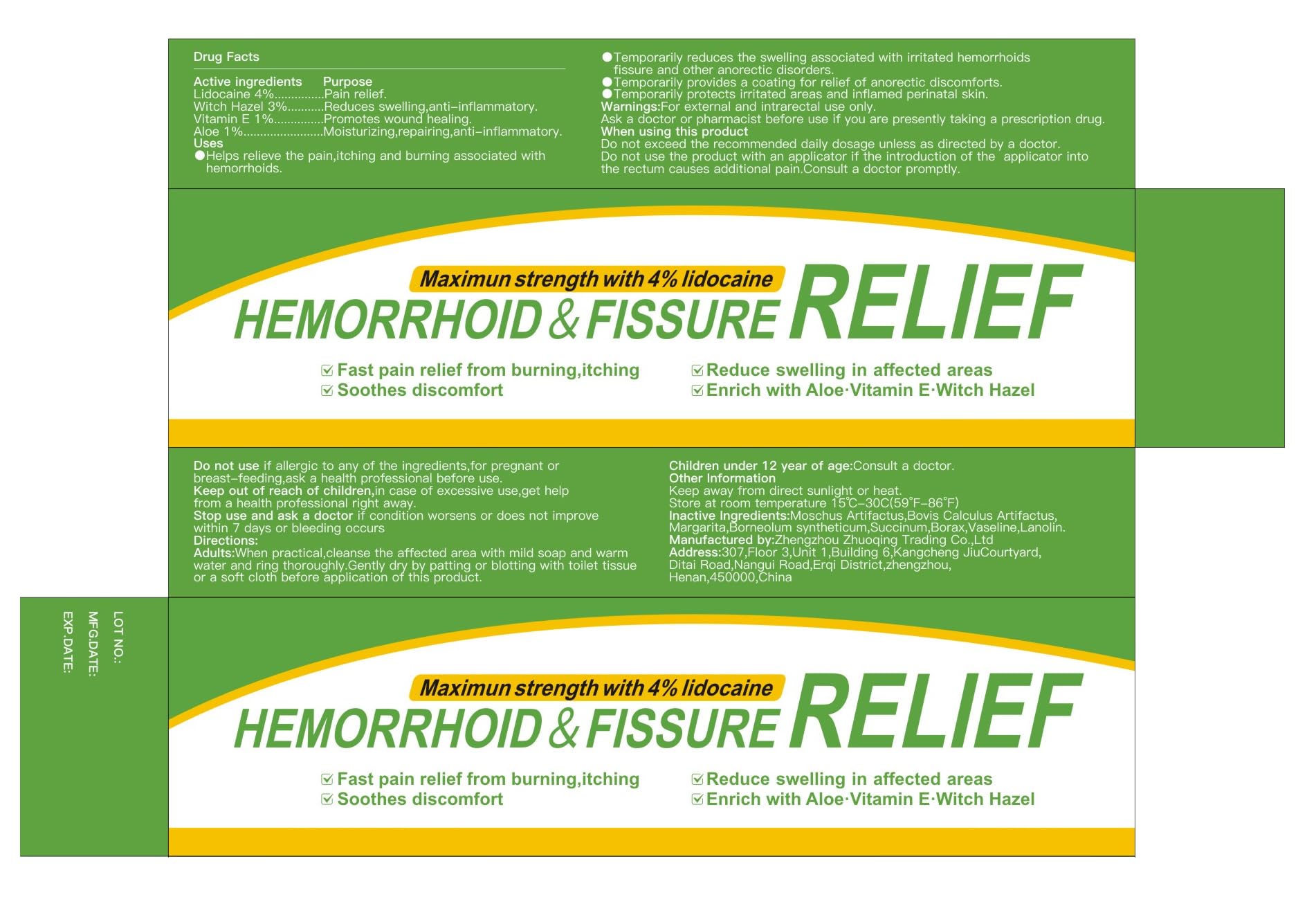 CainNeks Hemorrhoid & Fissure Relief Ointment 20g– 4% Lidocaine Maximum Strength Hemorrhoid Cream, Fast Itching Burning Swelling Relief, Herbs Fast Acting Ingredients. 0.7 oz. CainNeks buy supplements canada