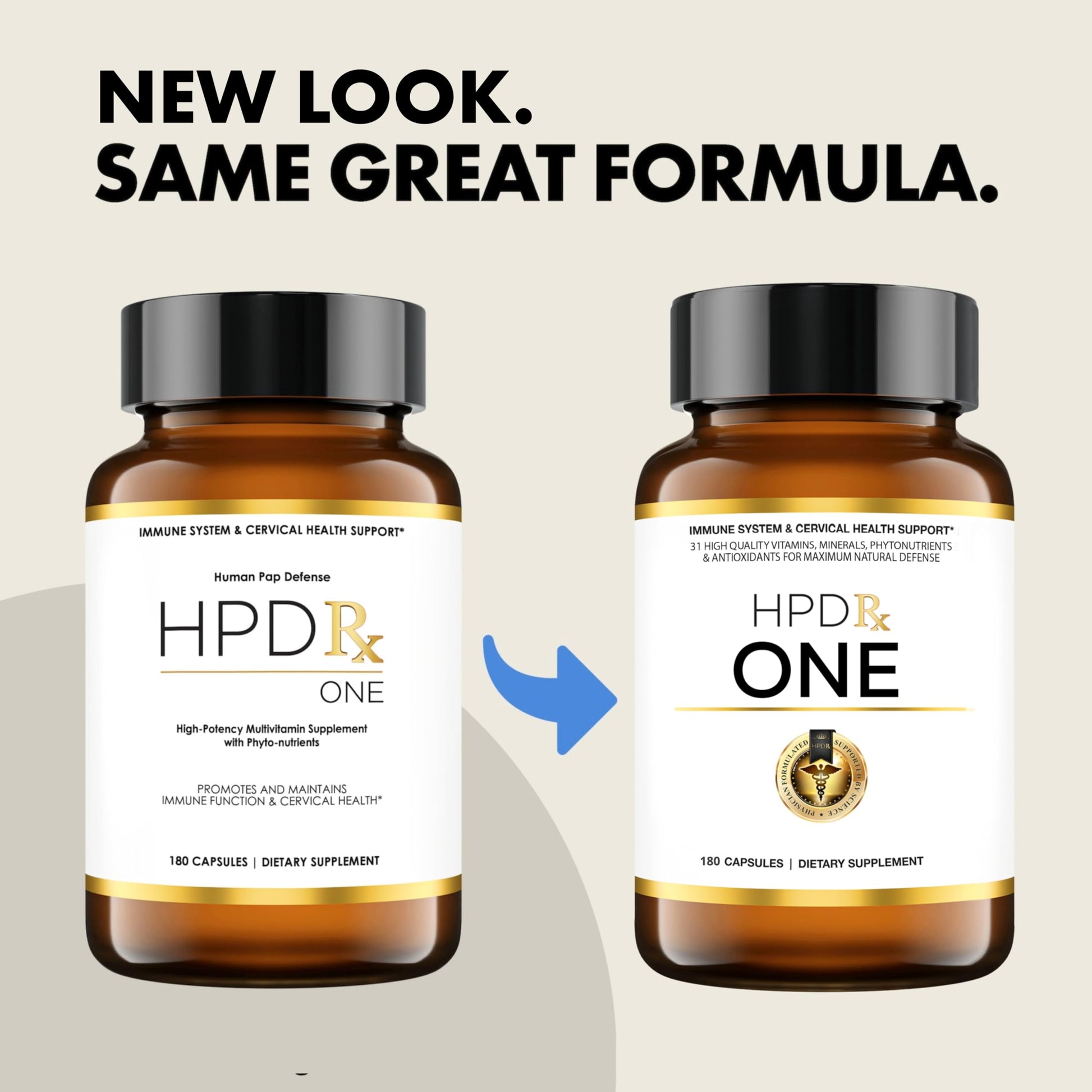 HPD Rx ONE Immunity Boost Multivitamin | HPV Supplements for Women and Men, 2 Pack HPD Rx buy supplements canada
