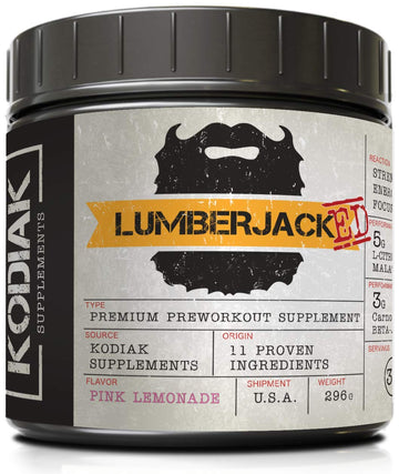 Kodiak Supplements LUMBERJACKED Pre-Workout Supplement with CarnoSyn 30 Servings Kodiak Supplements buy supplements canada