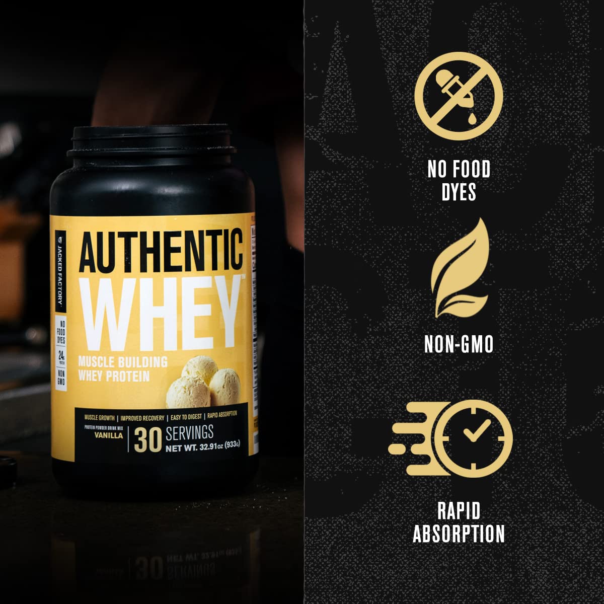 Jacked Factory Authentic Whey Muscle Building Whey Protein Powder - Low Carb Jacked Factory buy supplements canada