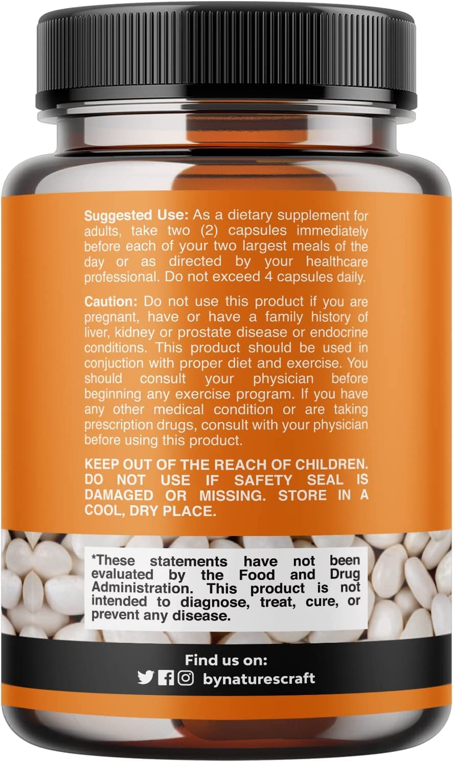 Natural White Kidney Bean Extract - White Kidney Bean Energy Booster AMPK Activator Natures Craft buy supplements canada