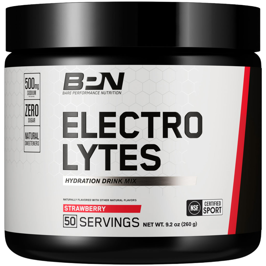 BARE PERFORMANCE NUTRITION BPN Electrolytes Hydration Drink Mix | Sugar Free Electrolyte Powder | 500mg Sodium per Serving | Naturally Sweetened | Strawberry, 50 Servings BARE PERFORMANCE NUTRITION buy supplements canada
