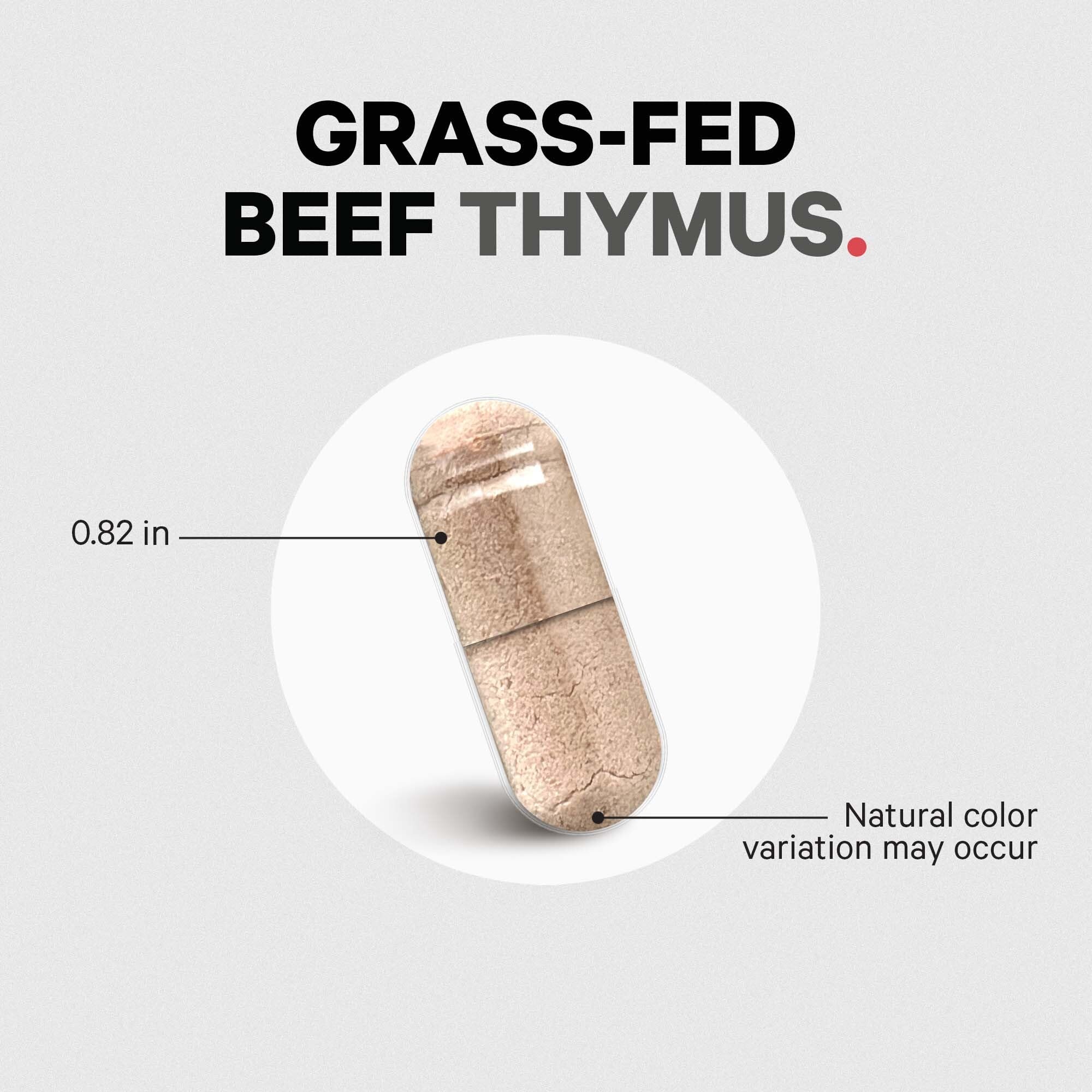 Codeage Grass Fed Beef Thymus Supplement Superfood, Freeze Dried, Non-Defatted, Desiccated Thymus & Liver Pills, Glandulars Meat, Pasture Raised Beef Vitamins, Non-GMO, 180 Capsules Codeage buy supplements canada