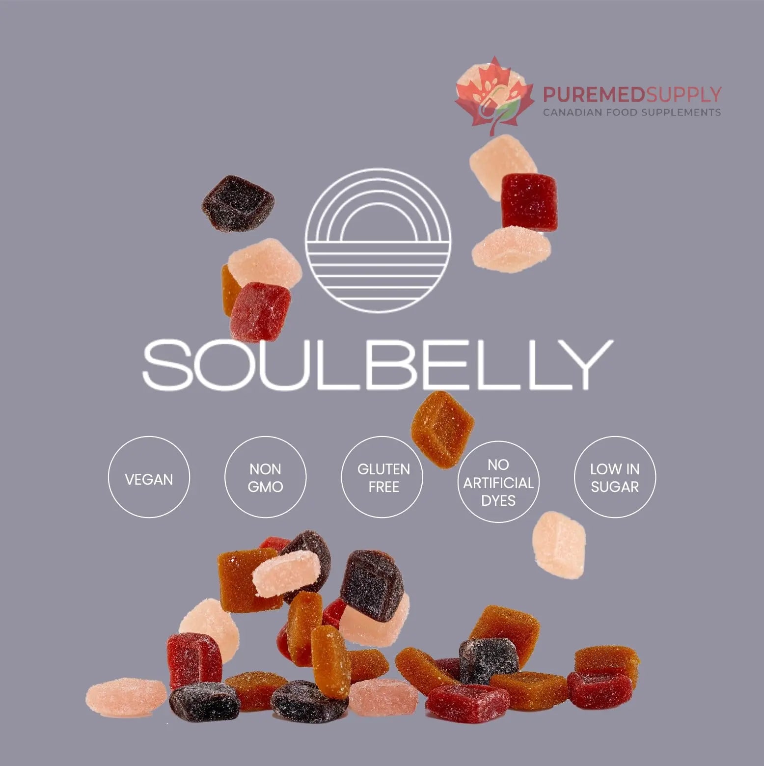 SOULBELLY Super Immunity | Remedy Vitamin Gummies for Immune Support | Vegan | Gluten-Free | Non-GMO | 60 Count SOULBELLY buy supplements canada